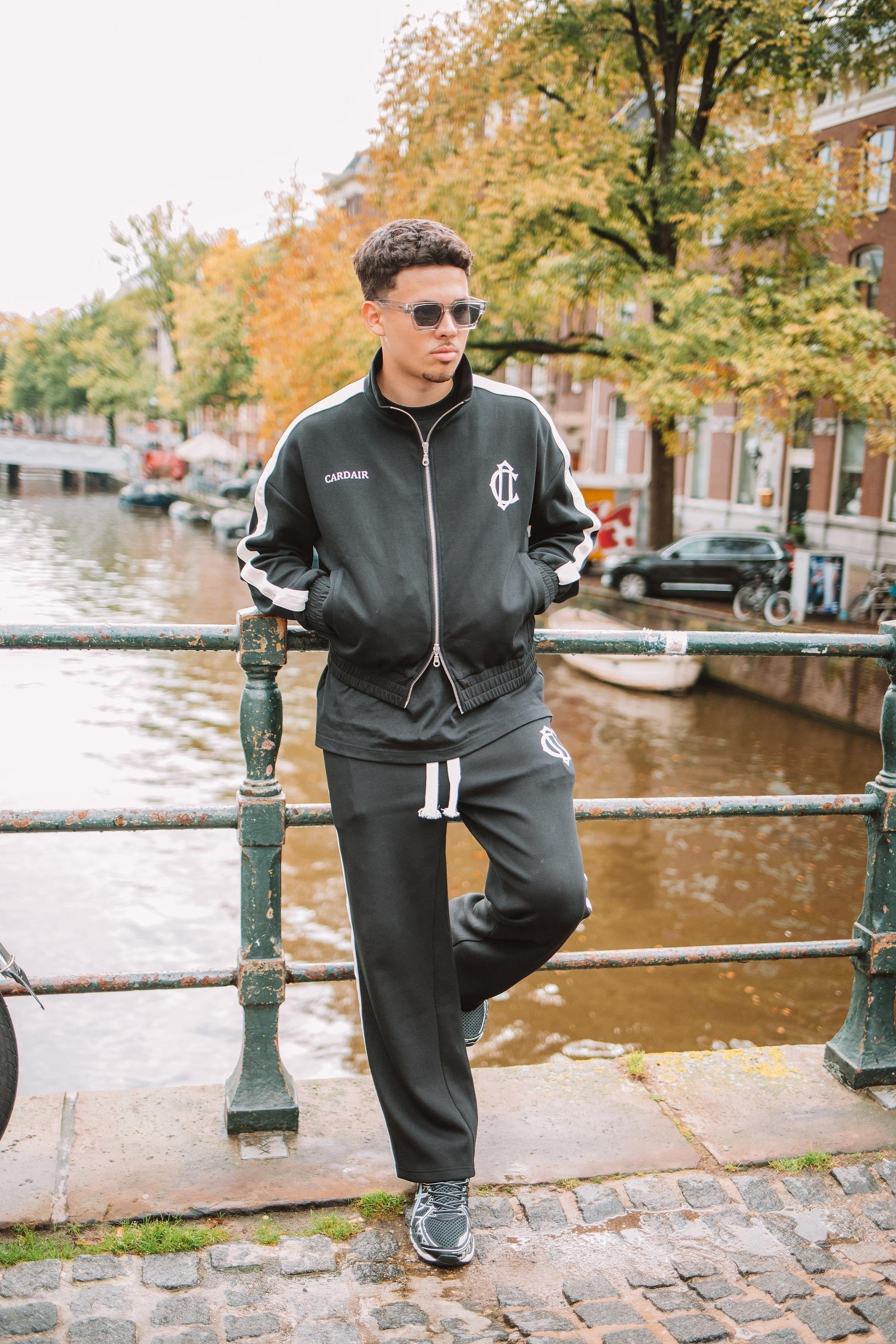 Cardair Club Emblem Track Pants - Black