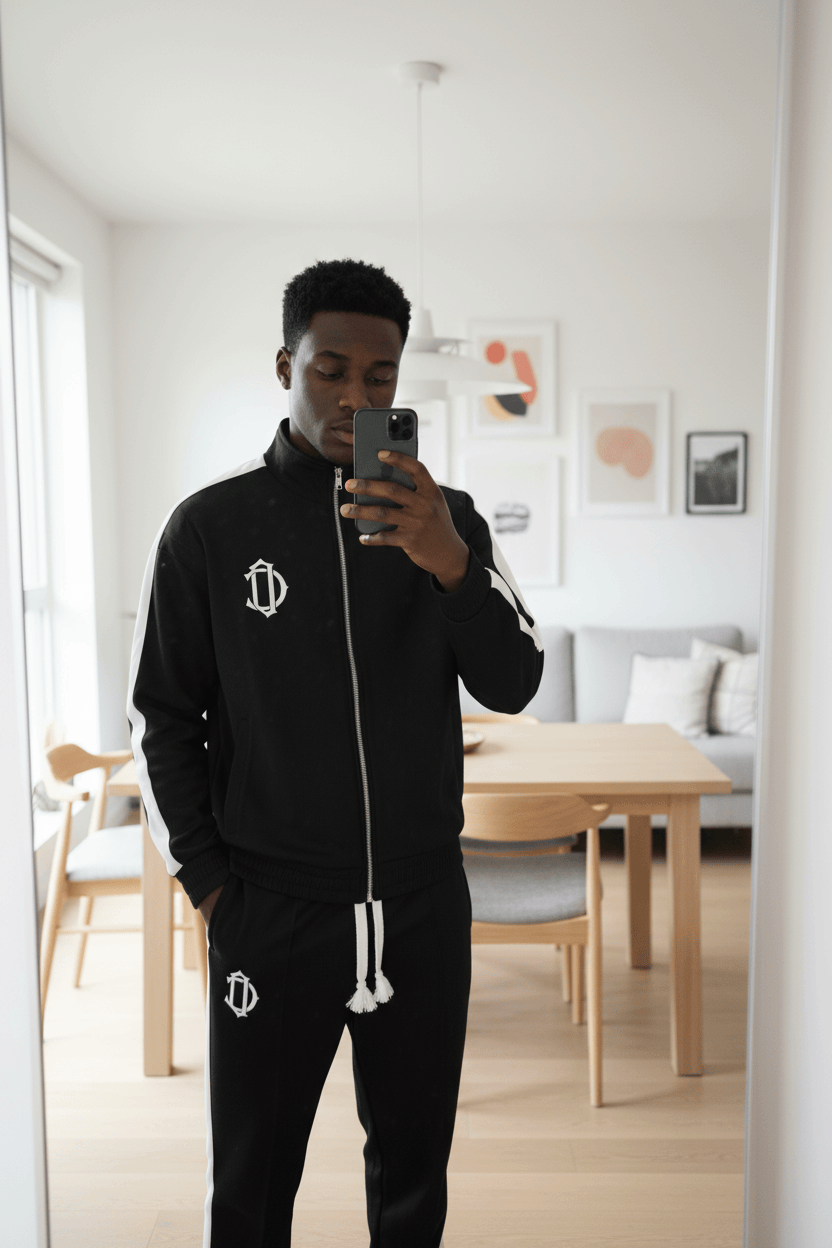 Cardair Club Emblem Track Pants - Black