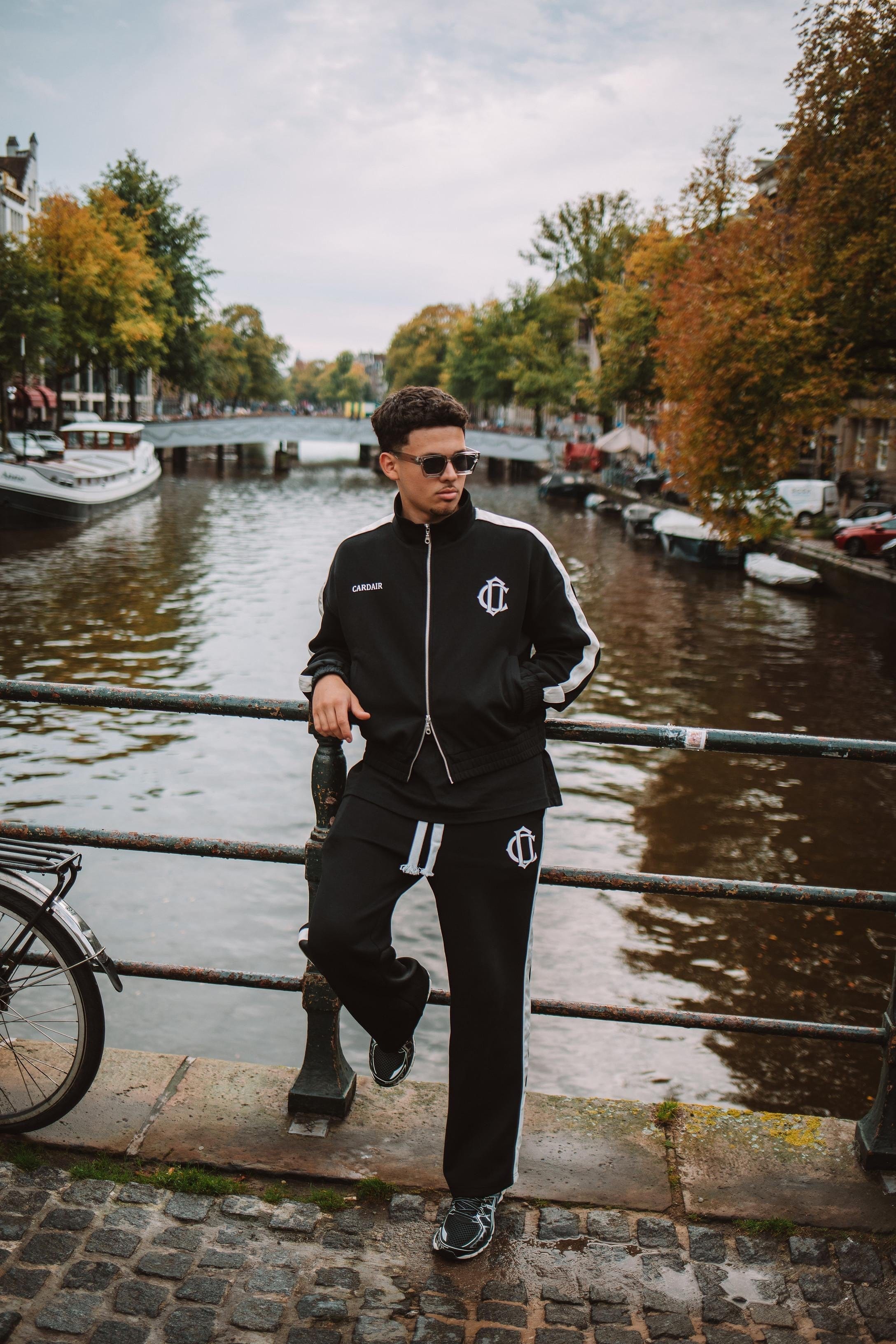 Cardair Club Emblem Track Pants - Black