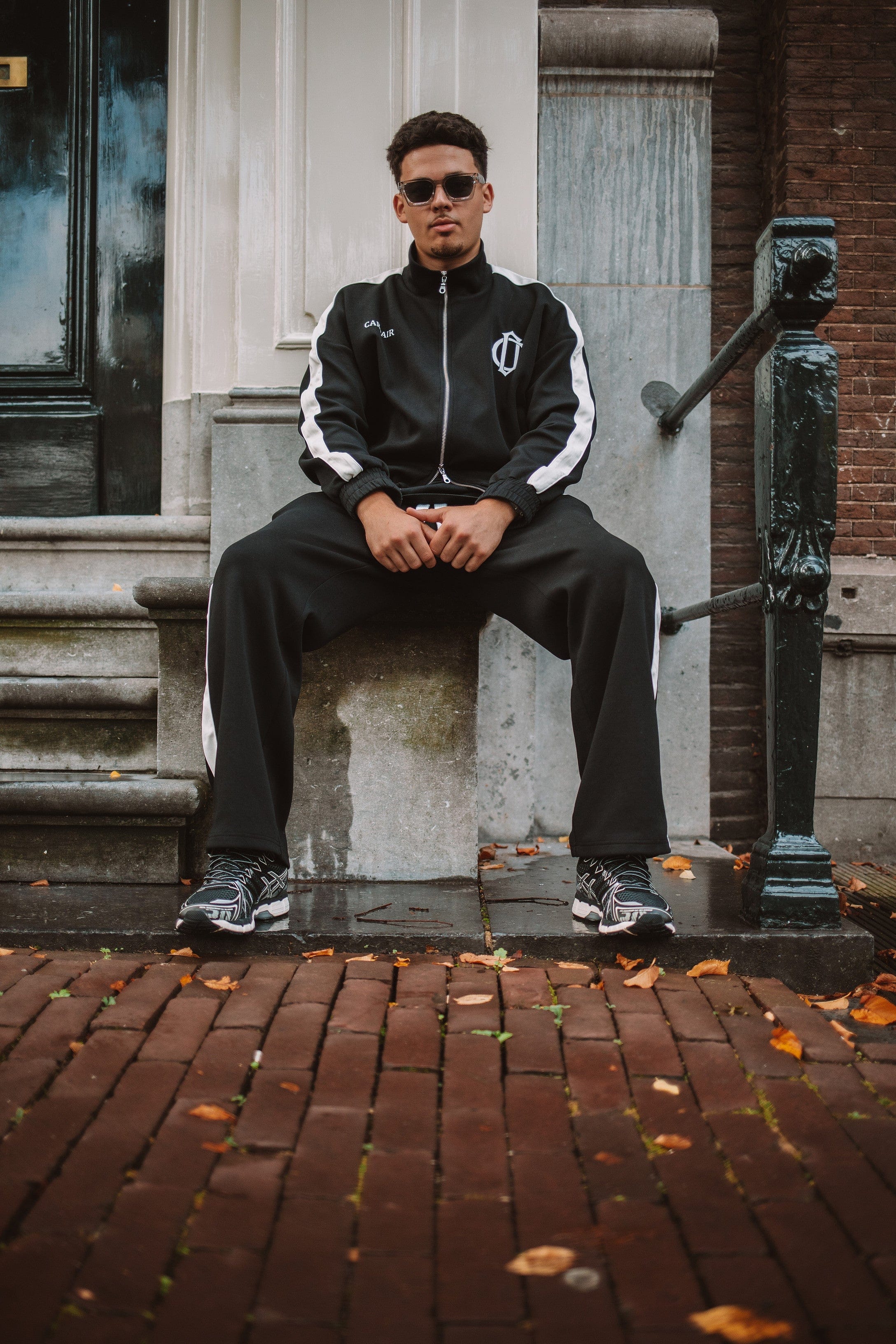Cardair Club Emblem Track Pants - Black
