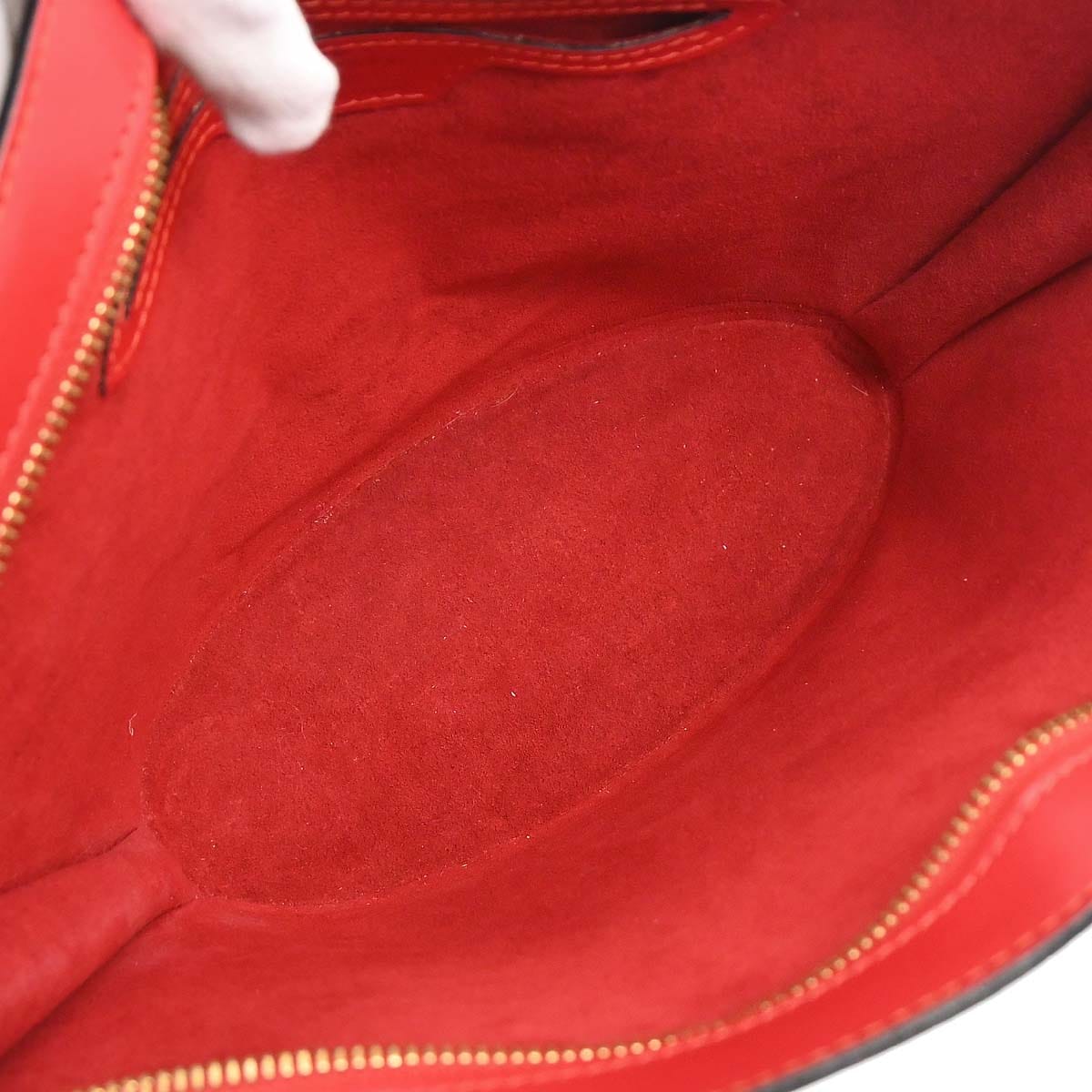 Louis Vuitton 1998 Red Epi Saint Jacques Tote Handbag M52277