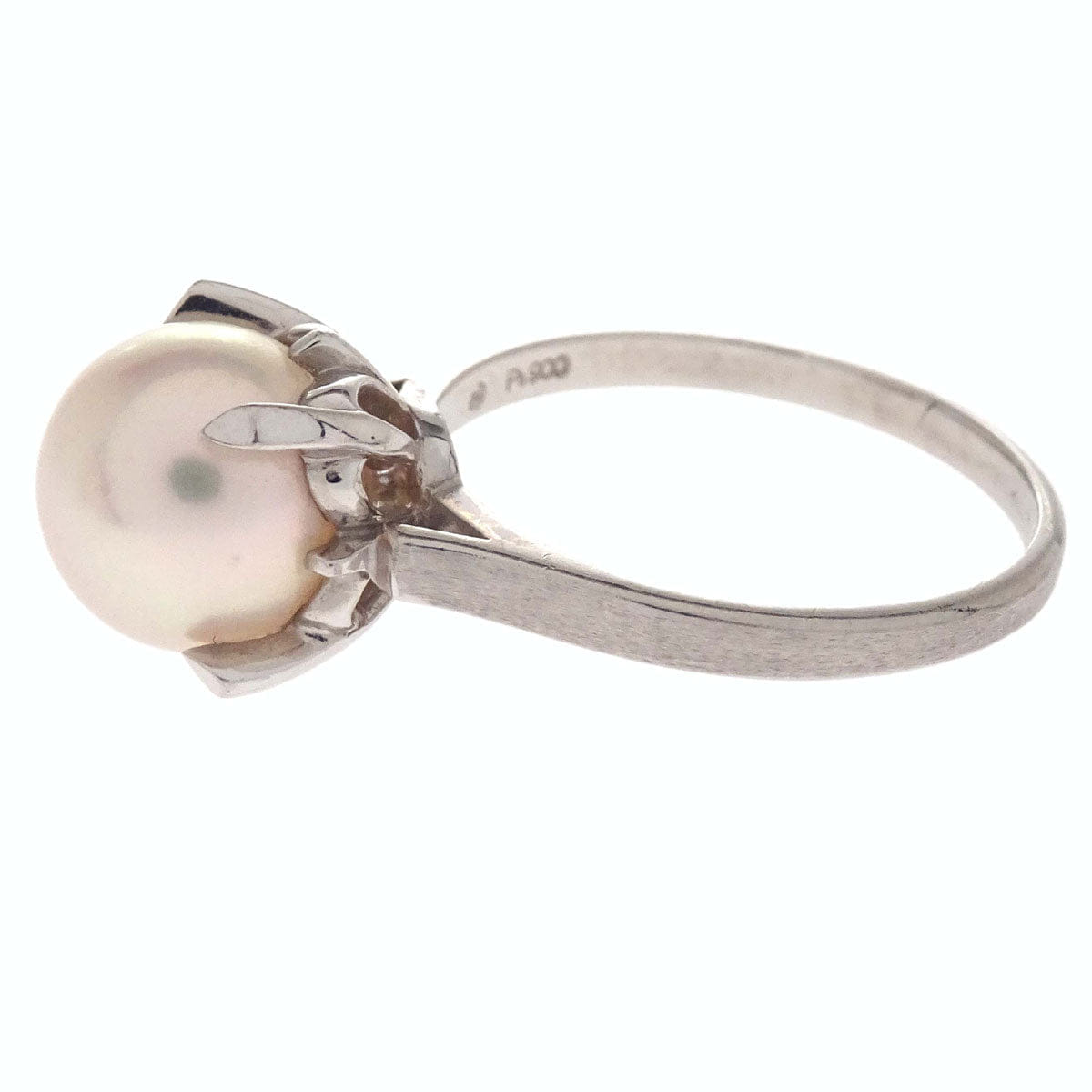 Other Brand Tasaki Ring Pt900 Pearl Silver #57 Jewelry