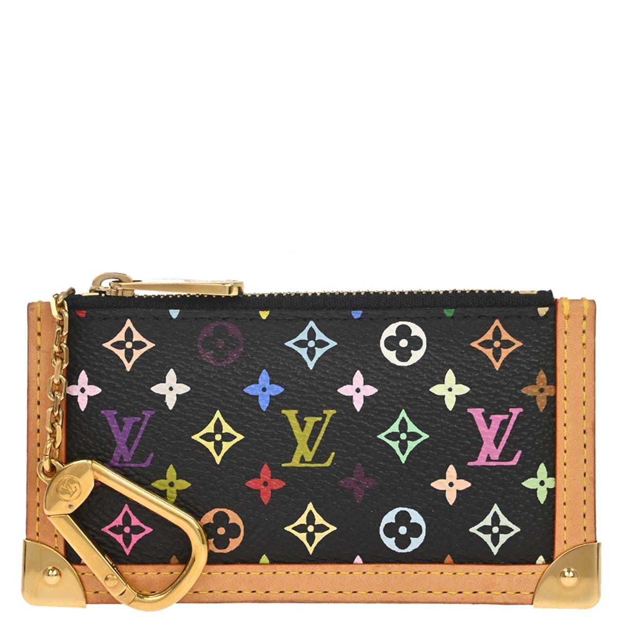 Louis Vuitton 2004 Multicolor Pochette Cles Coin Case Wallet M92654
