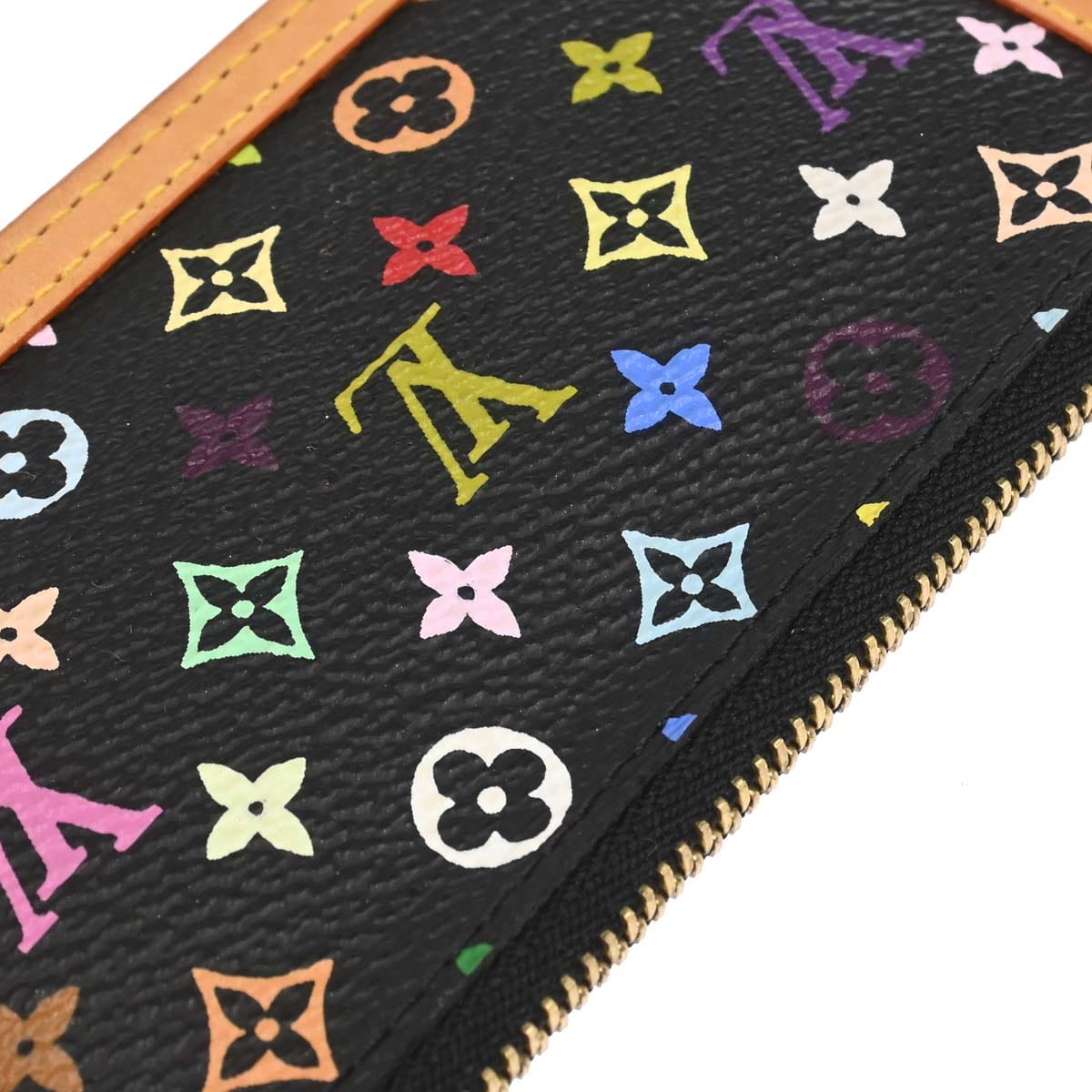 Louis Vuitton 2004 Multicolor Pochette Cles Coin Case Wallet M92654