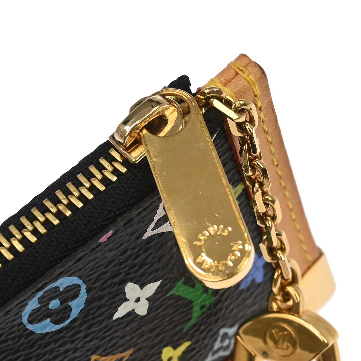 Louis Vuitton 2004 Multicolor Pochette Cles Coin Case Wallet M92654