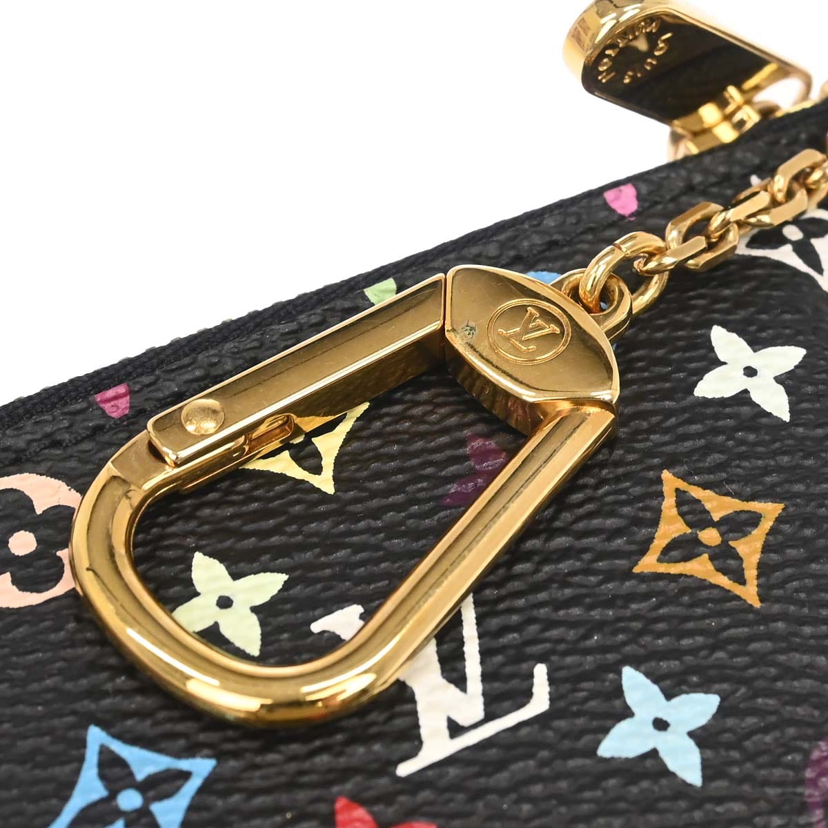 Louis Vuitton 2004 Multicolor Pochette Cles Coin Case Wallet M92654