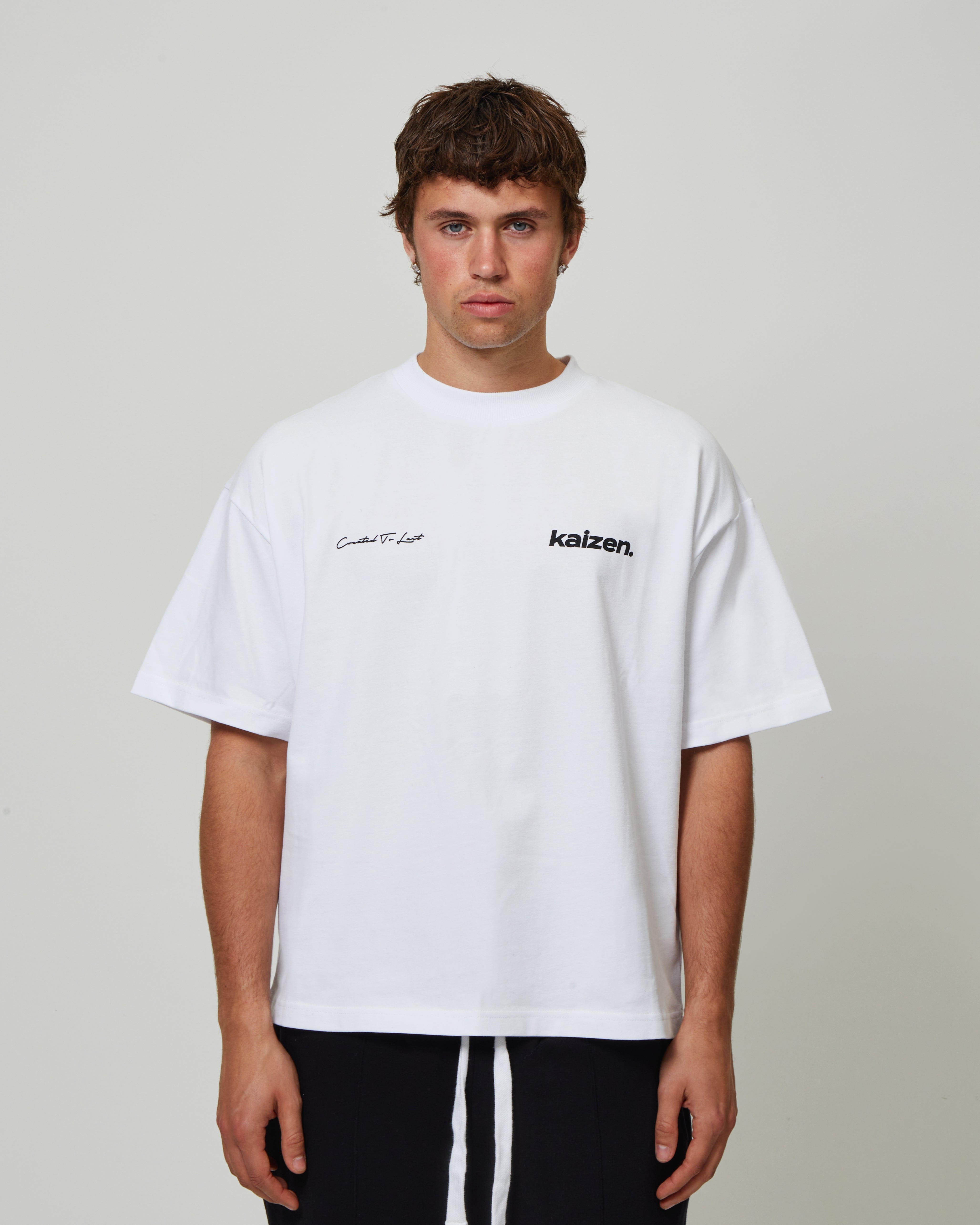 KAIZEN MARKET ARCH TEE WHITE