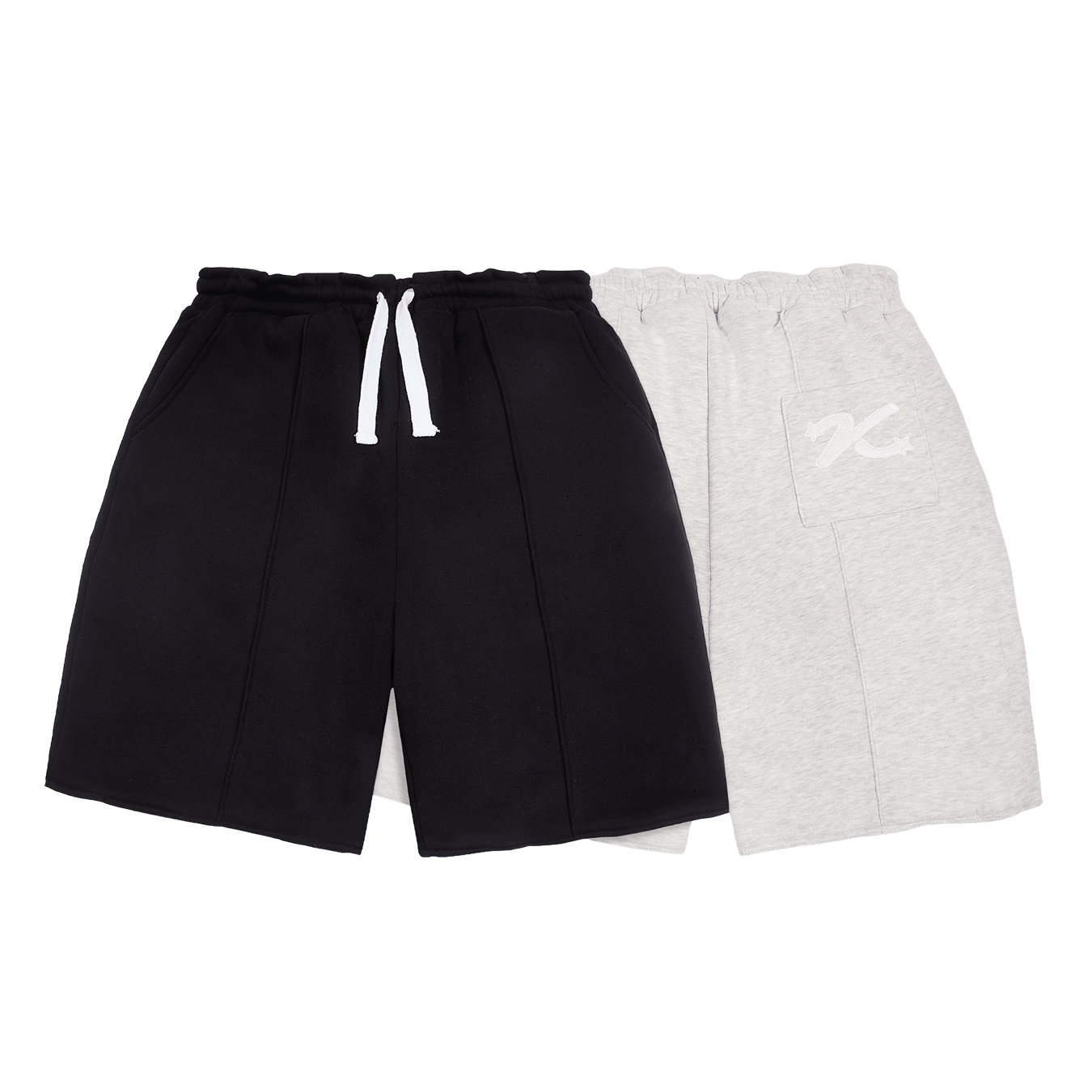 KAIZEN MARKET GREY/BLACK REVERSIBLE SHORTS