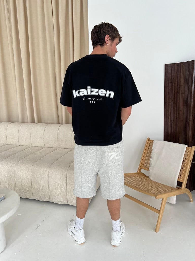 KAIZEN MARKET GREY/BLACK REVERSIBLE SHORTS