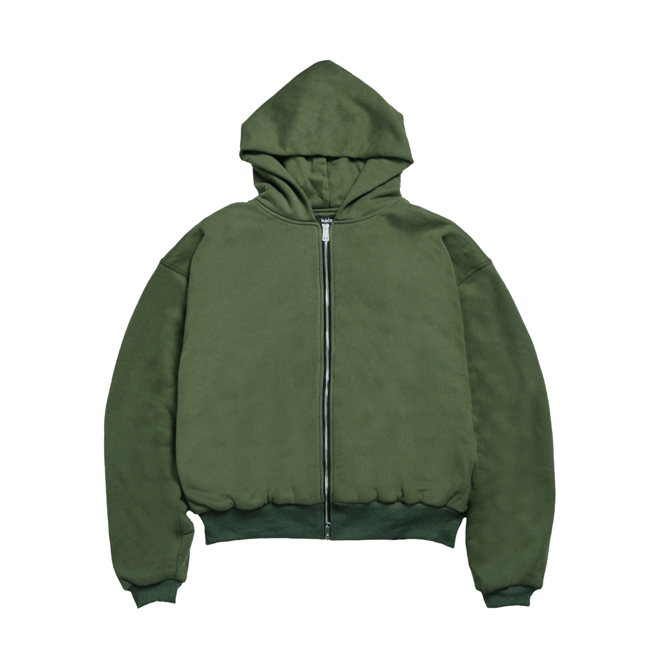 KAIZEN MARKET DOUBLE LAYERED ZIP HOODIE MILITARY
