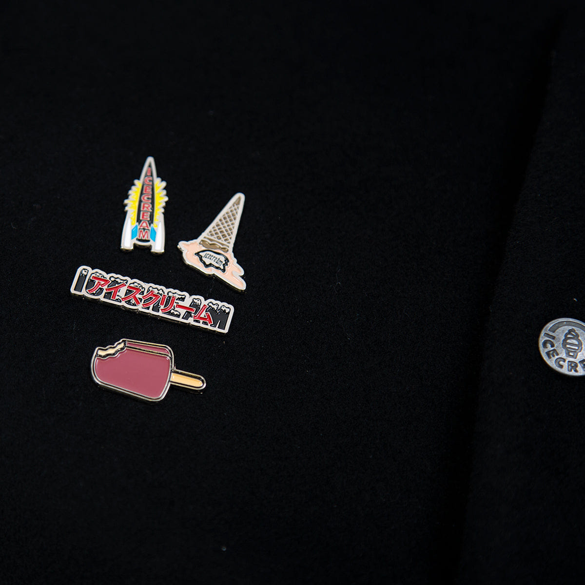 Ice Cream Dipped Varsity Jacket (Black)