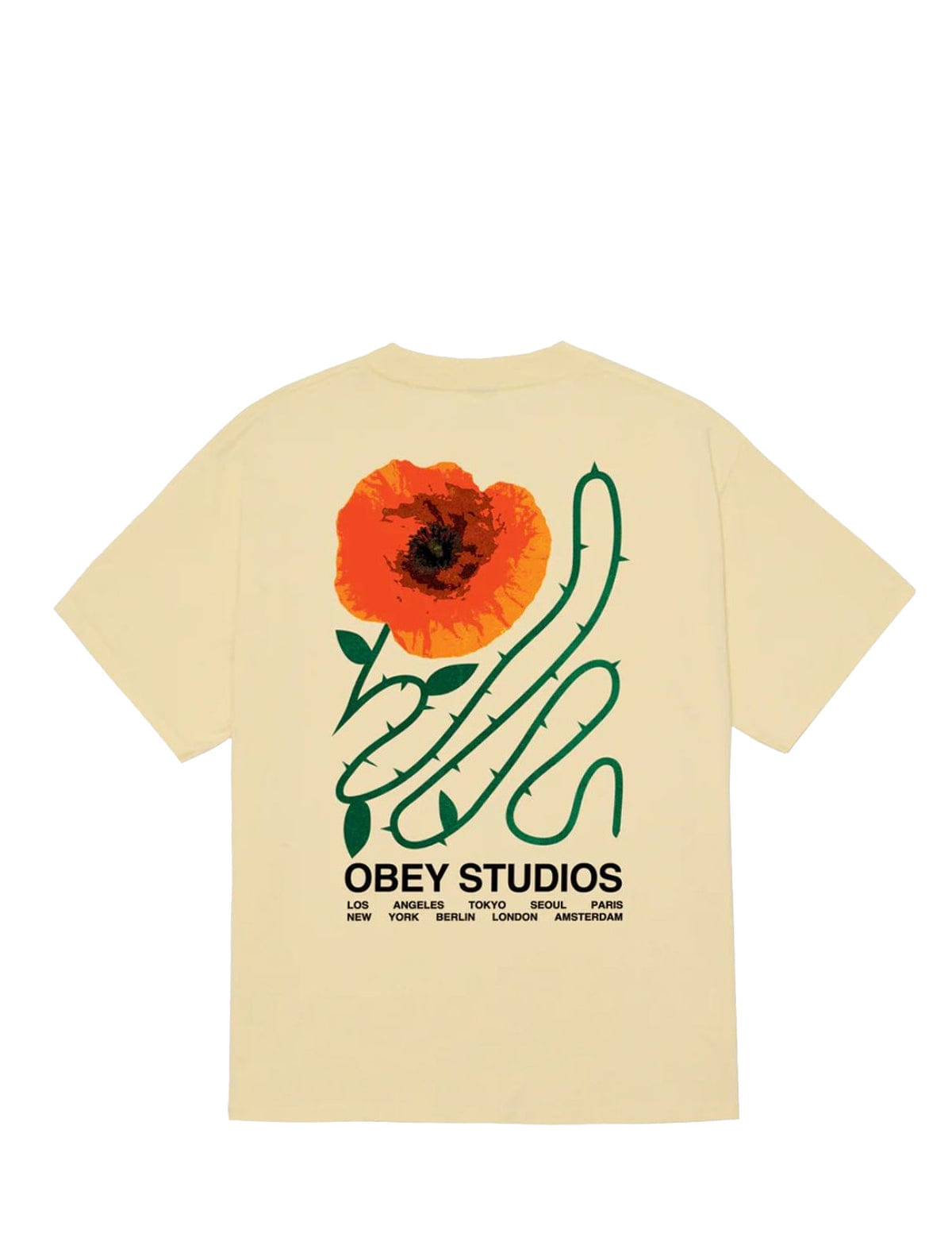 Obey Moves of Life T-Shirt Pale Yellow