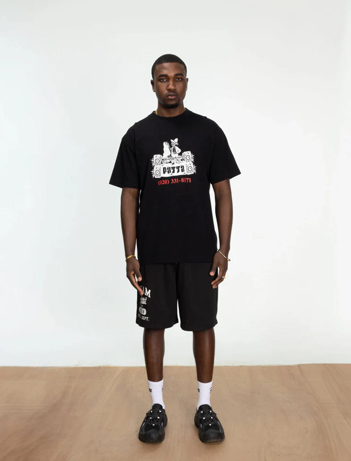 Patta DJ Skully T-Shirt Black