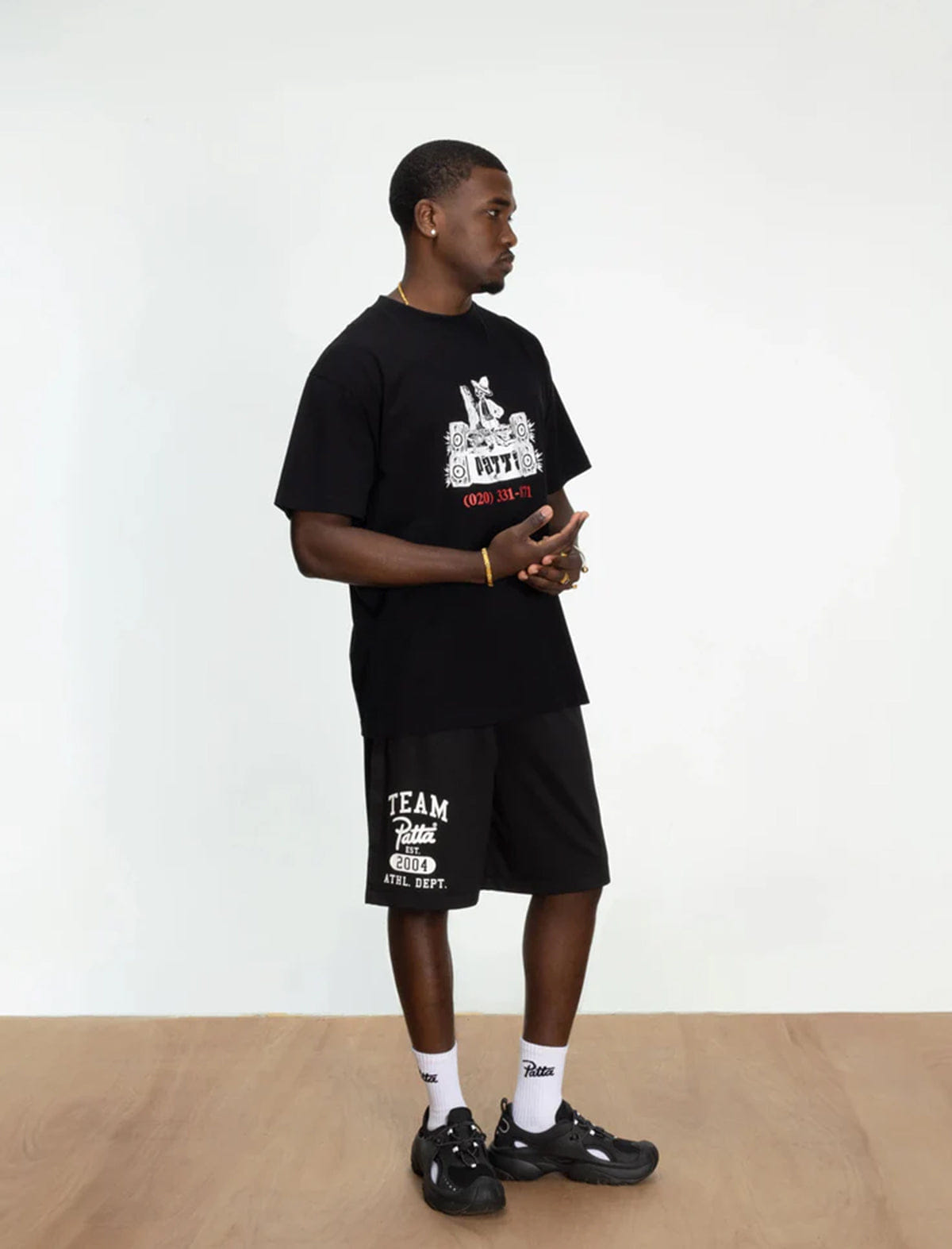 Patta DJ Skully T-Shirt Black