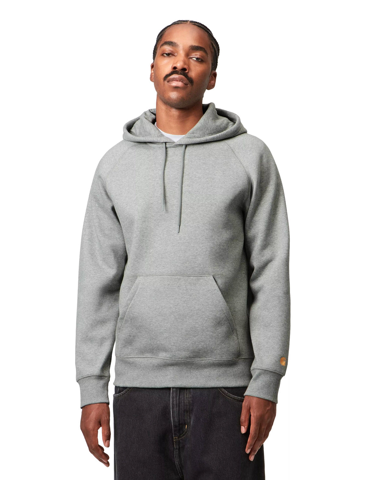 Carhartt WIP Chase Hoodie Heather Grey/Gold