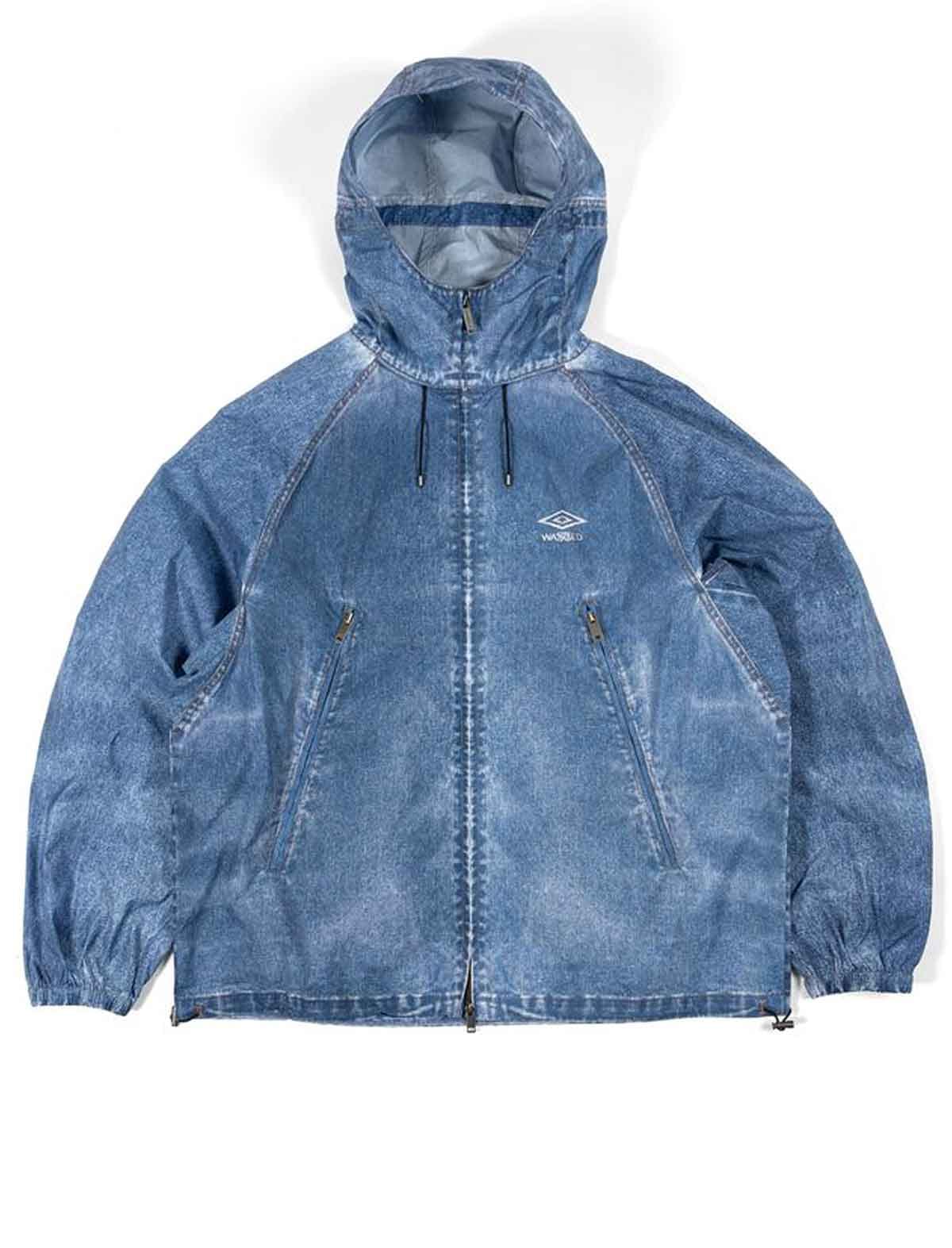 Wasted Paris x Umbro Trompe L'Oel Windbreaker Jacket Washed Blue