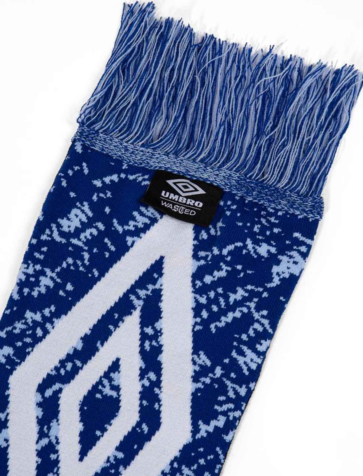 Wasted Paris x Umbro Trompe L'Oel Scarf Blue/White