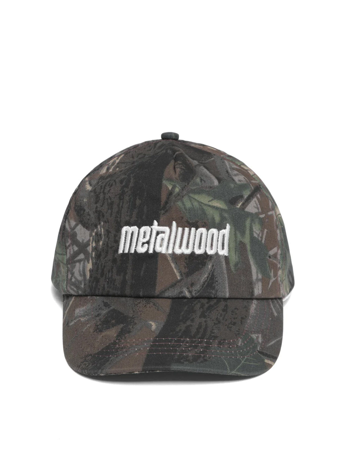 Metalwood Logo 5 Panel Cap Real Leaf Camo