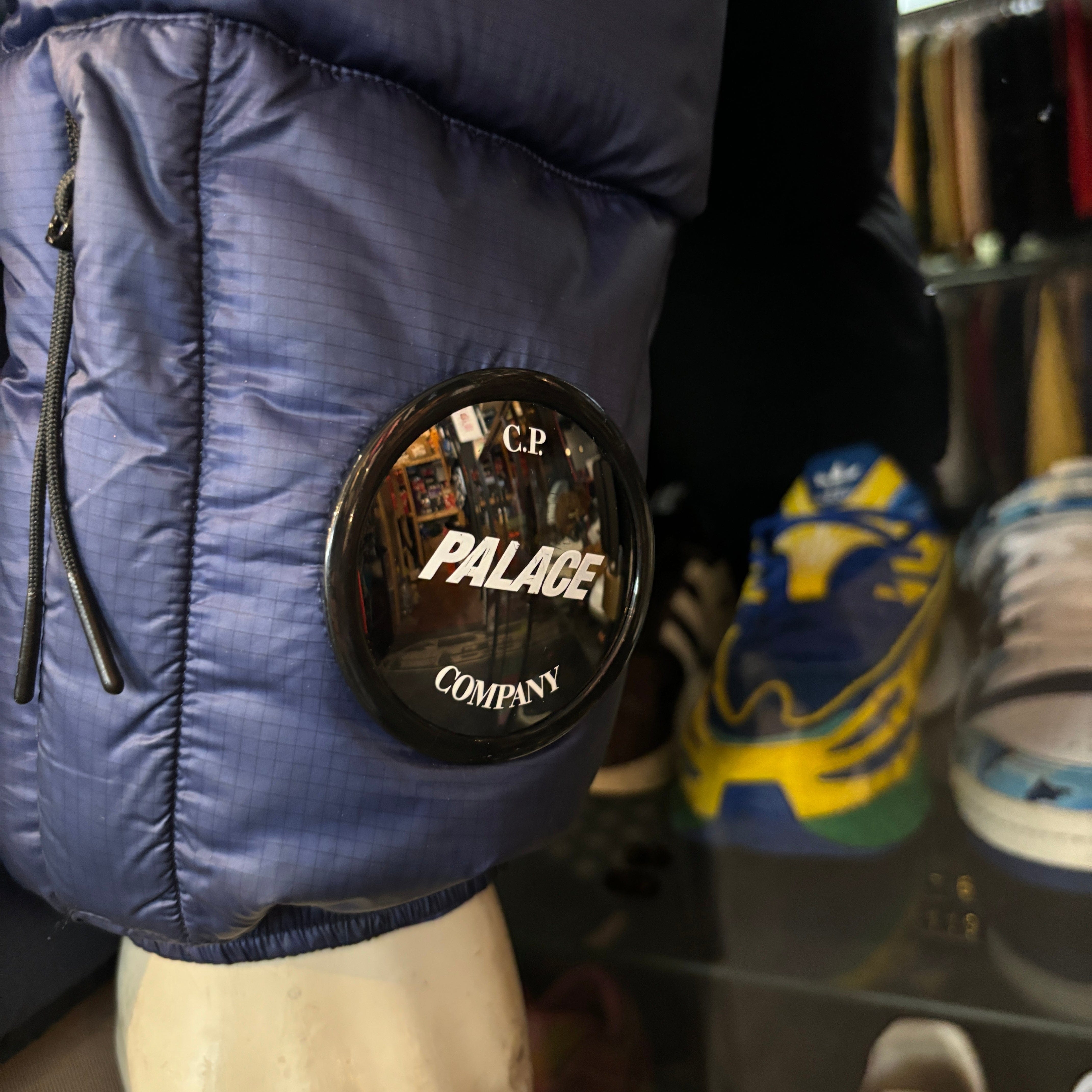 CP Company Palace x C.P. Company Puffer Jacket Bright Cobalt