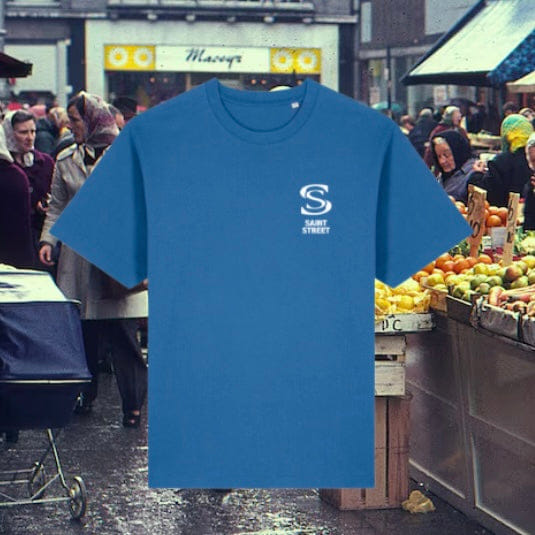 Saint Street Merch Saint Street 'Double S' Tee Blue/White