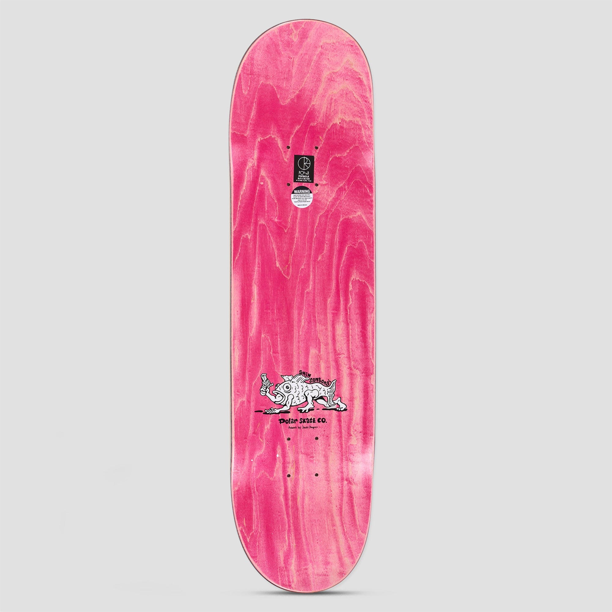 Polar 8.5 Shin Sanbongi Bongi Boy Skateboard Deck Pink