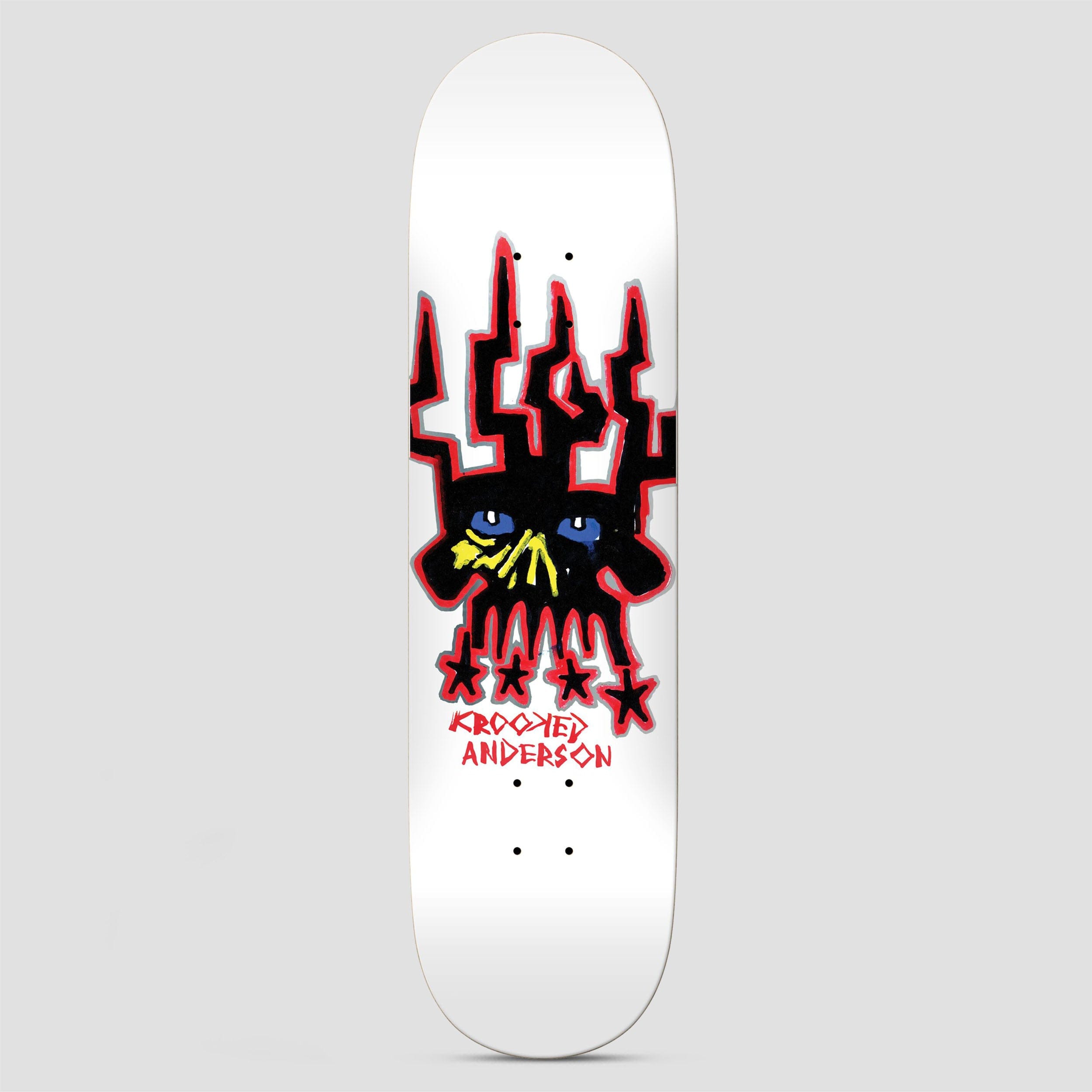 Krooked 8.38 Manderson Skull King SF Skateboard Deck