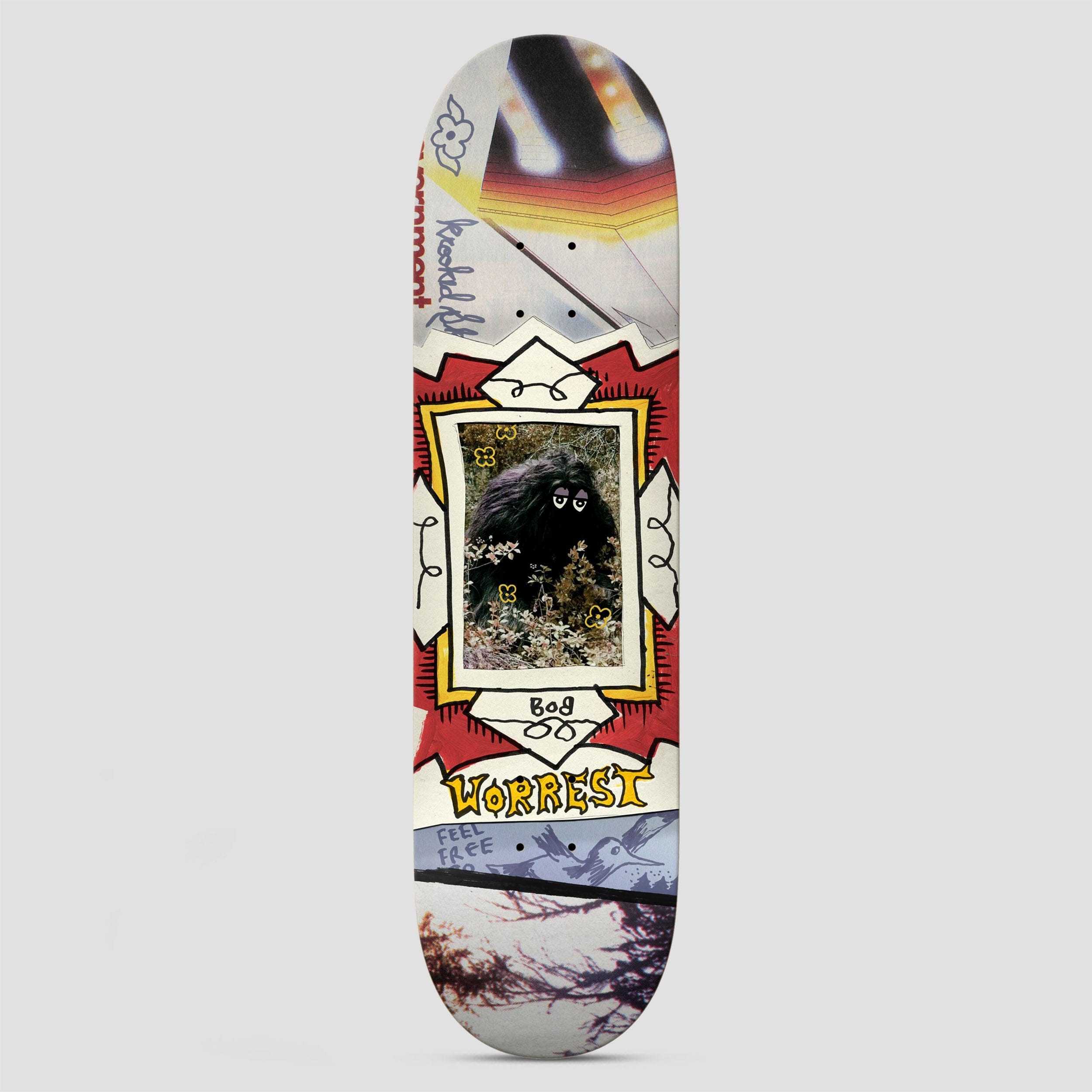 Krooked 8.75 Worrest Big Foot Twin Tail Skateboard Deck
