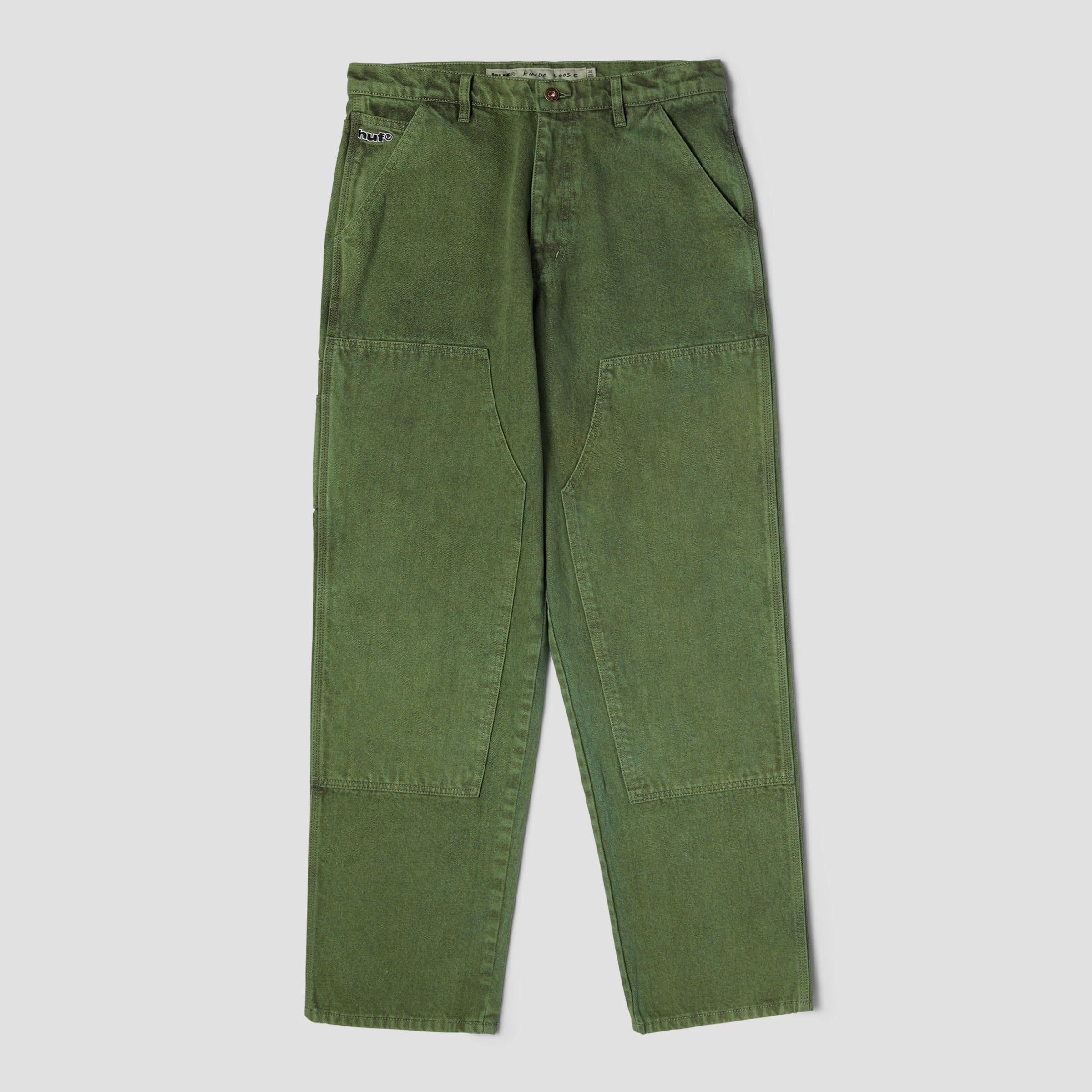 HUF Kinda Loose Double Knees Pant Mist Green