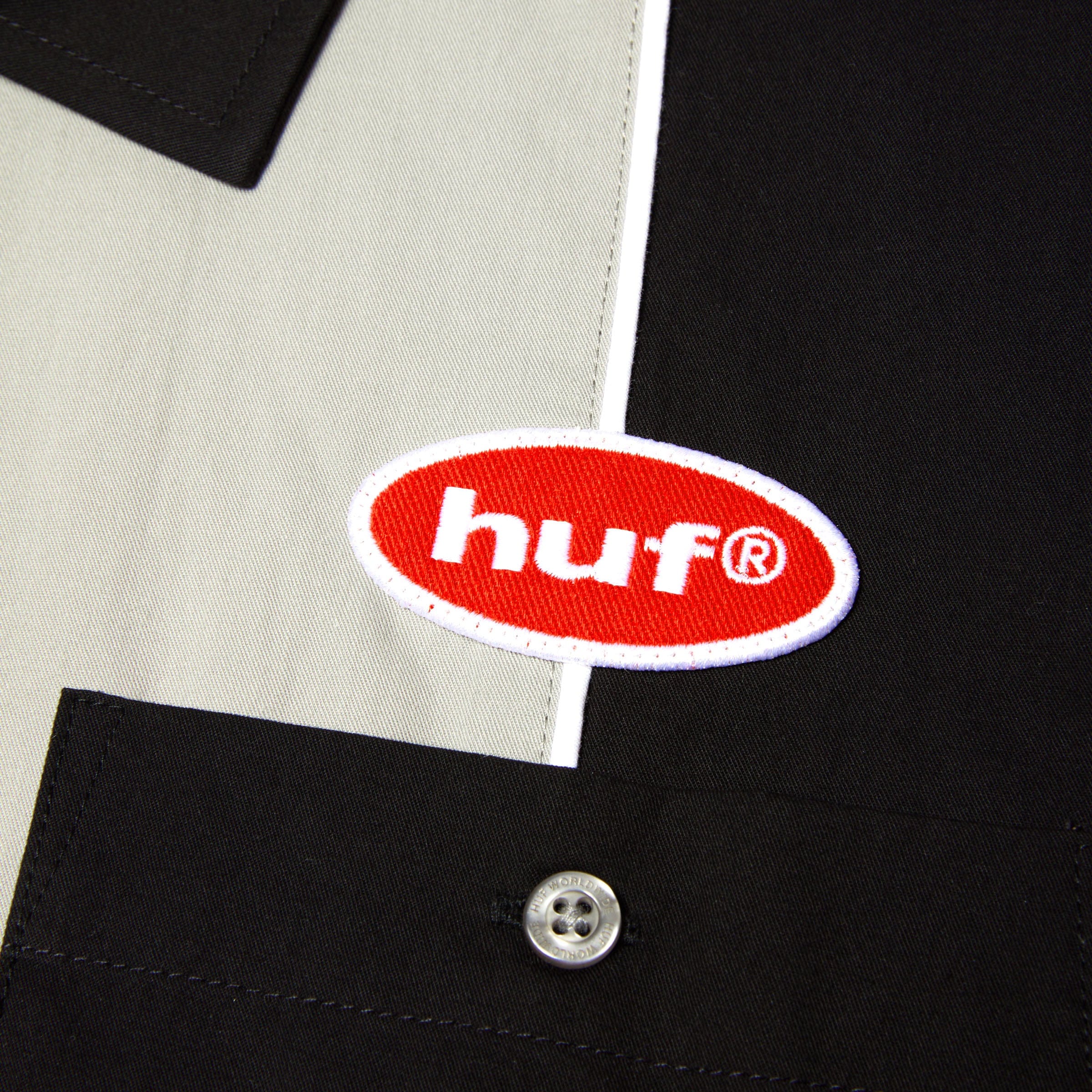 HUF Urethane Shortsleeve Work Shirt Black