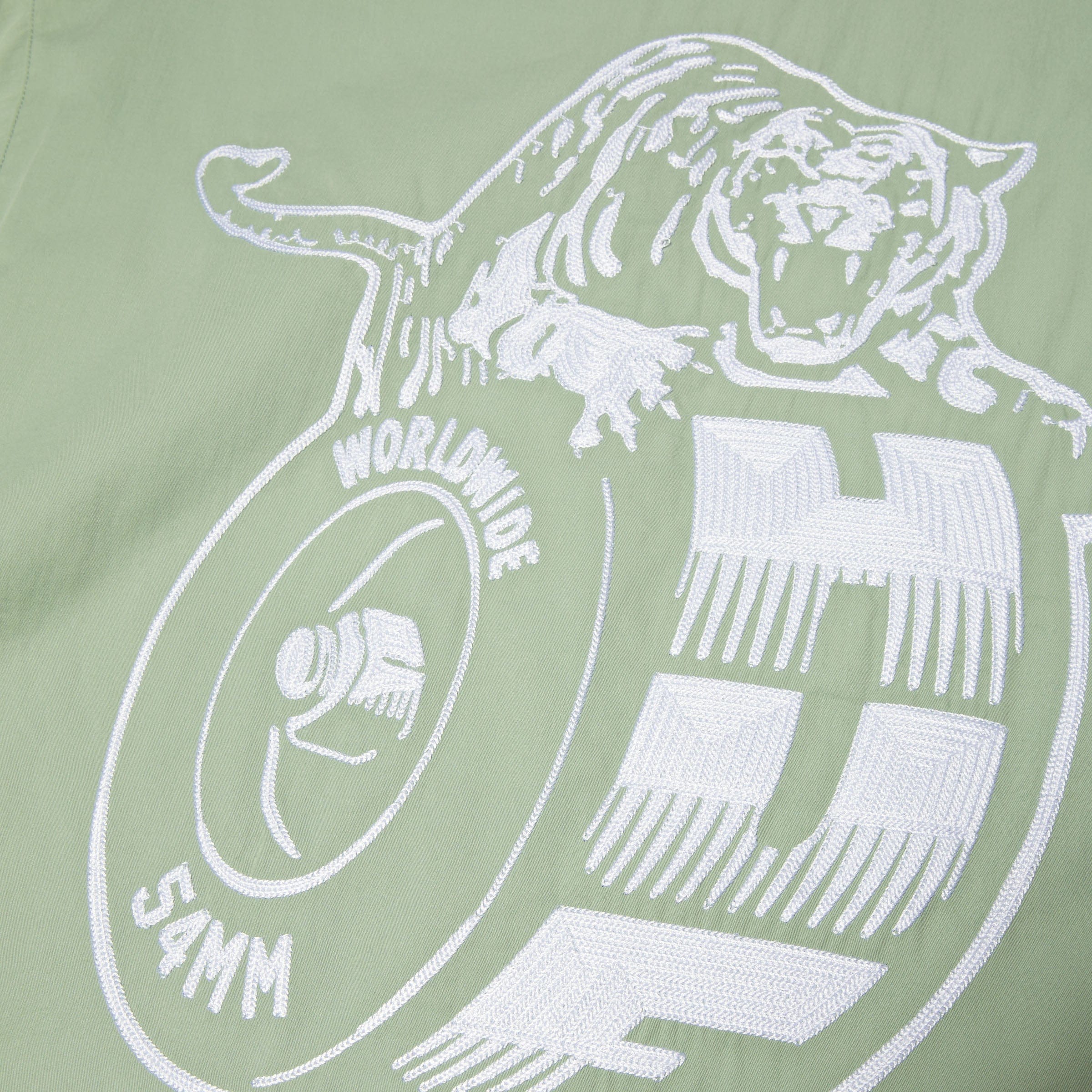 HUF Urethane Shortsleeve Work Shirt Mist Green