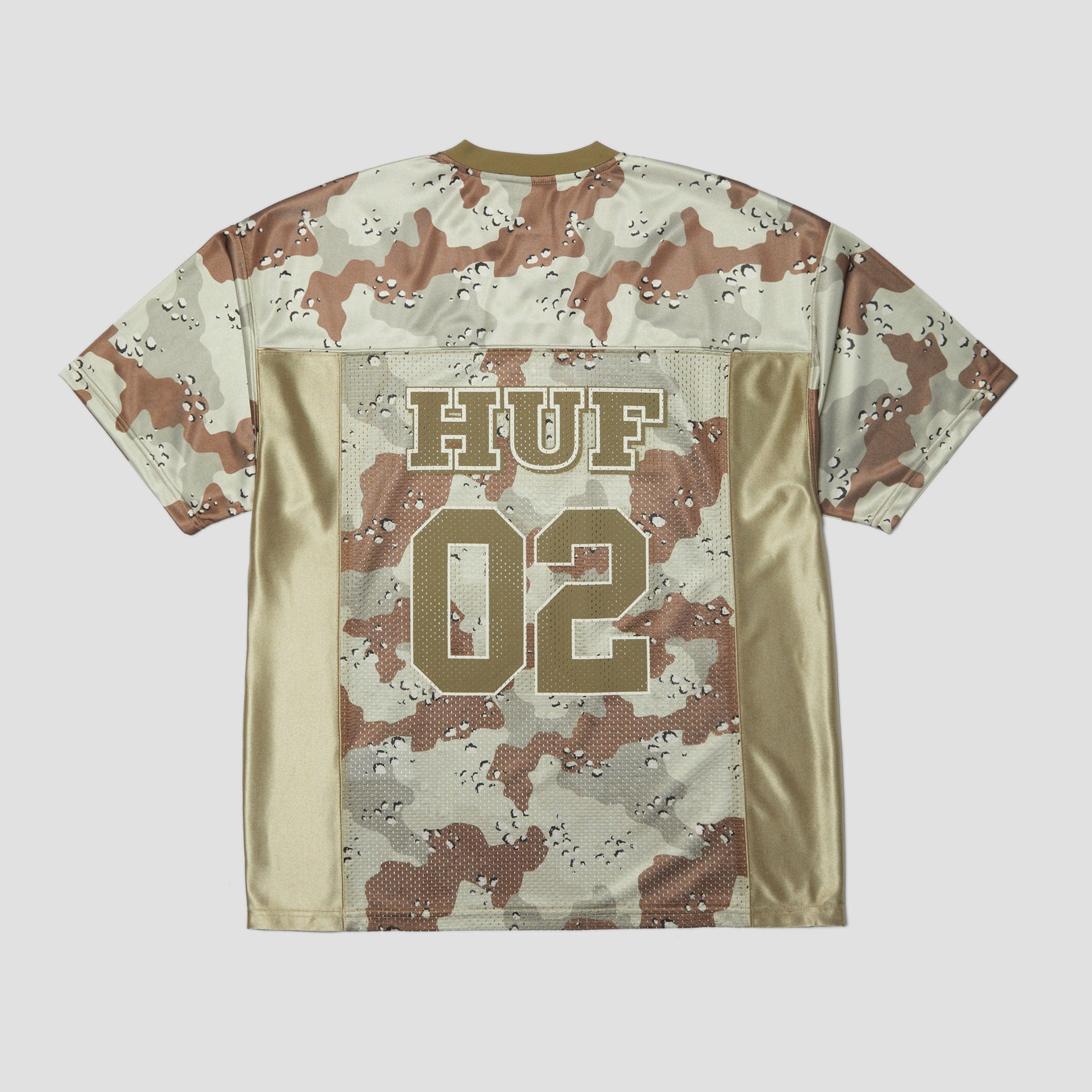 HUF Camo Football Jersey Brown