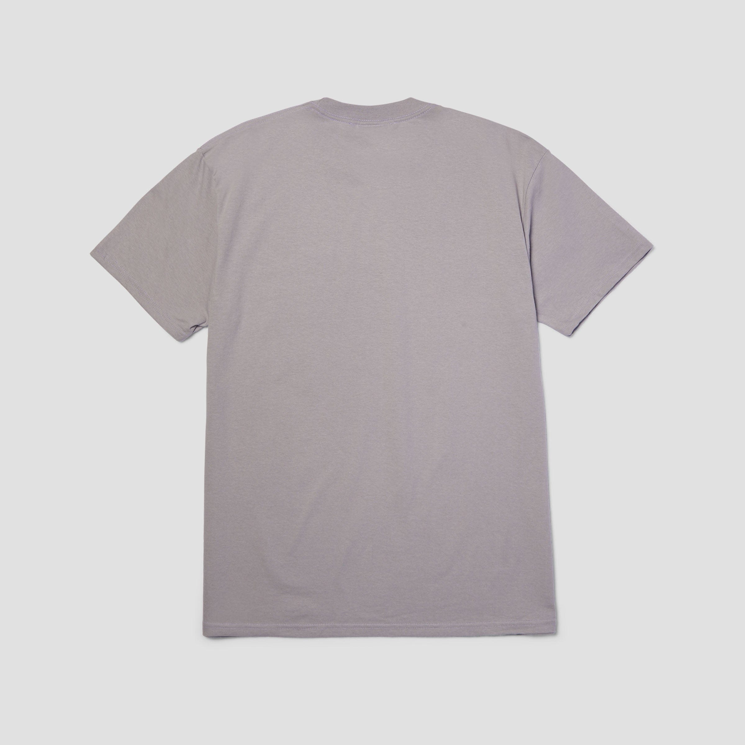 HUF 89 Embroidered T-Shirt Lilac Chalk / White