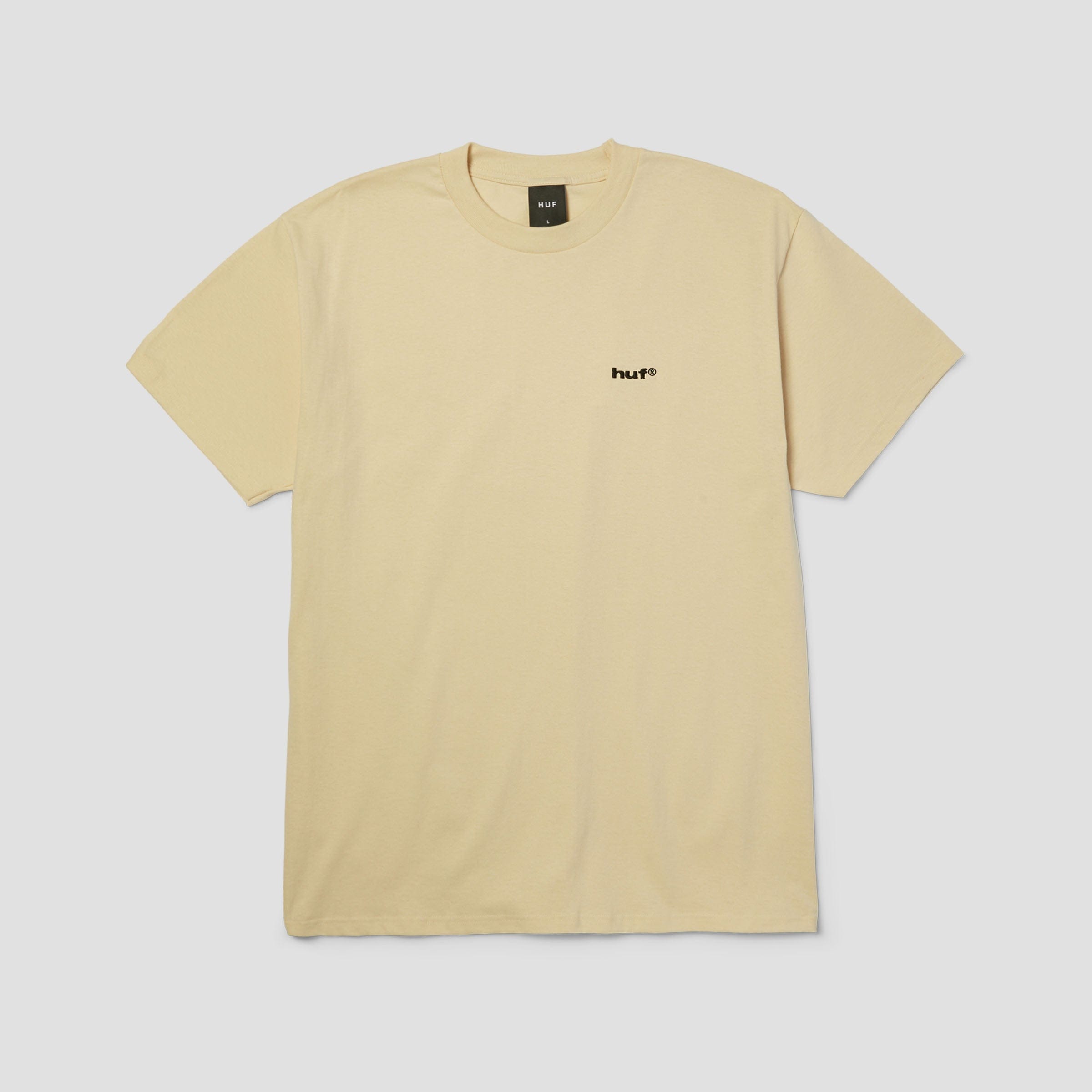 HUF 89 Embroidered T-Shirt Cream / Black