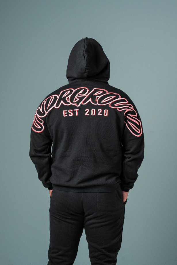 UNDRGROUND Hype Hoodie (Black/Rose)