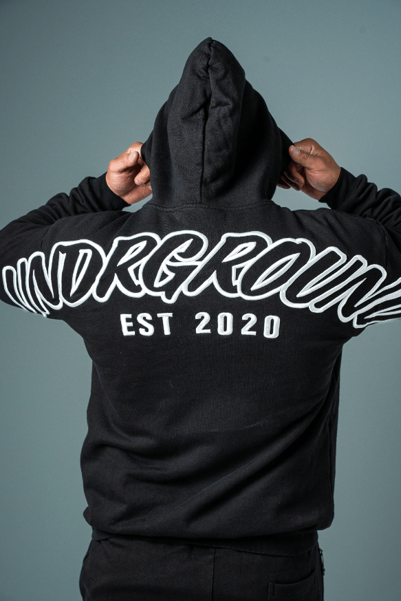 UNDRGROUND Hype Hoodie (Black/White)
