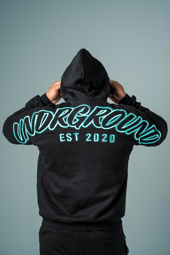 UNDRGROUND Hype Hoodie (Black/Tiffany)