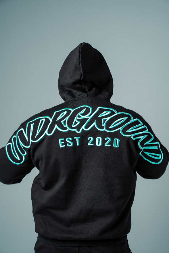 UNDRGROUND Hype Hoodie (Black/Tiffany)