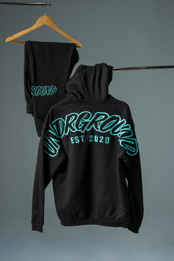 UNDRGROUND Hype Hoodie (Black/Tiffany)
