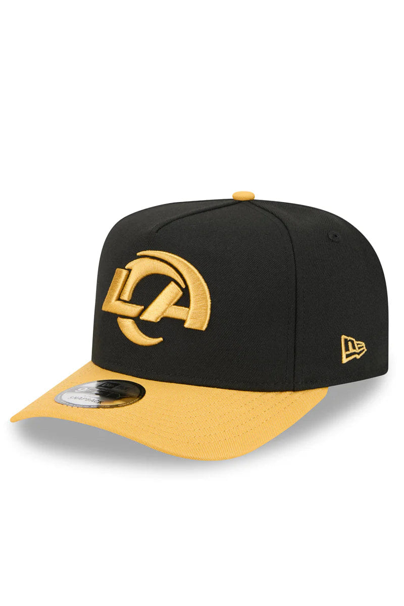New Era L.A Rams 9Fifty A-Frame SnapBack (Black/Mustard)