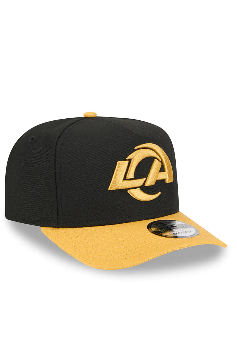 New Era L.A Rams 9Fifty A-Frame SnapBack (Black/Mustard)