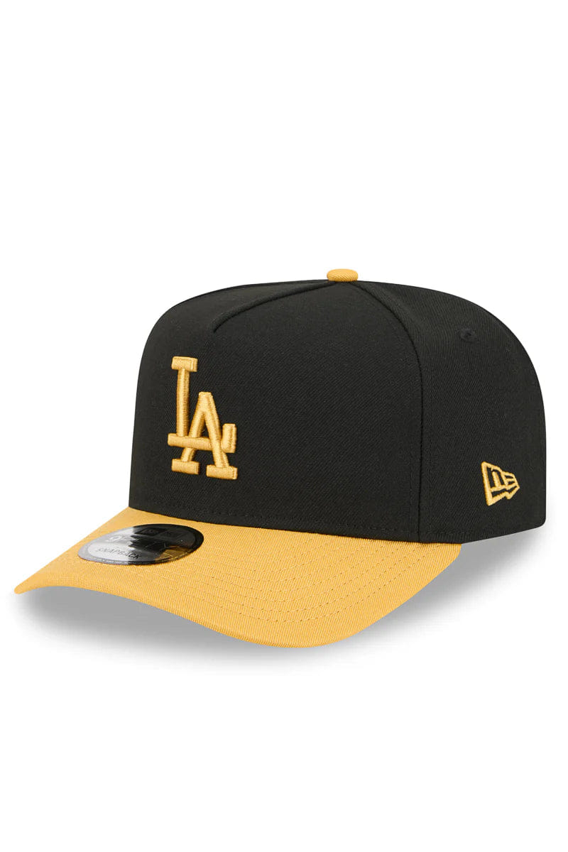New Era Los Angeles Dodgers 9Fifty A-Frame SnapBack (Black/Mustard)