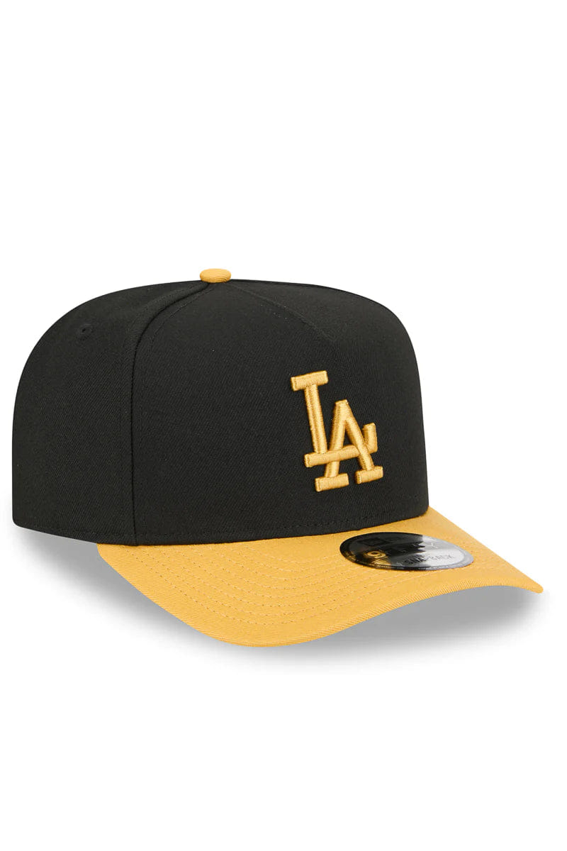New Era Los Angeles Dodgers 9Fifty A-Frame SnapBack (Black/Mustard)