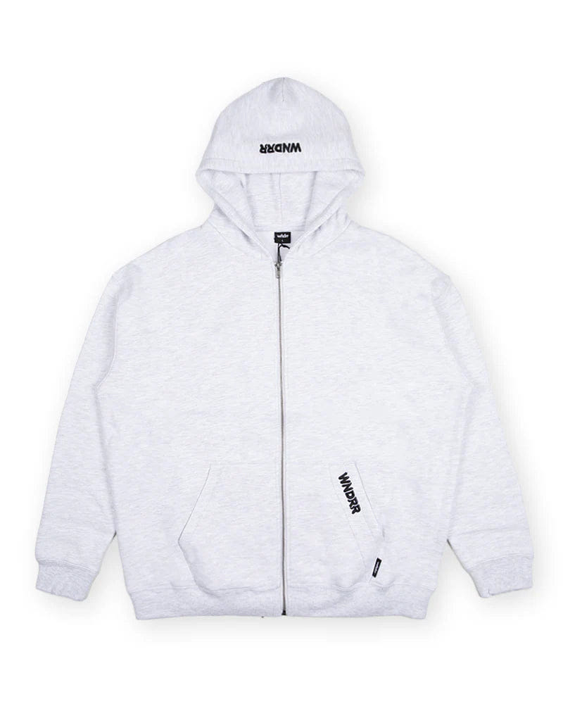 WNDRR Halo Zip Hoodie (Grey Marle)