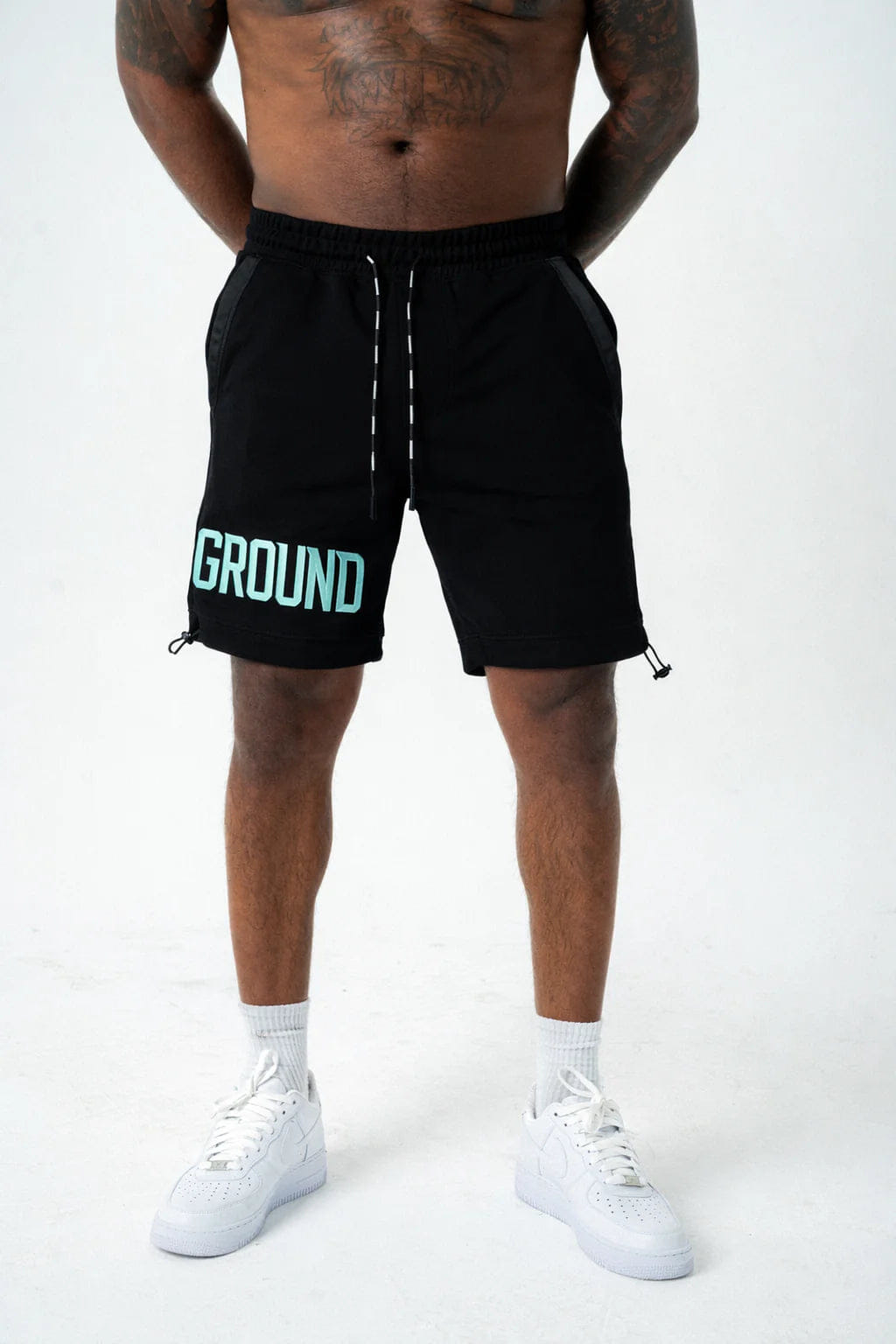 UNDRGROUND Empire Street Shorts (Black/Tiffany)