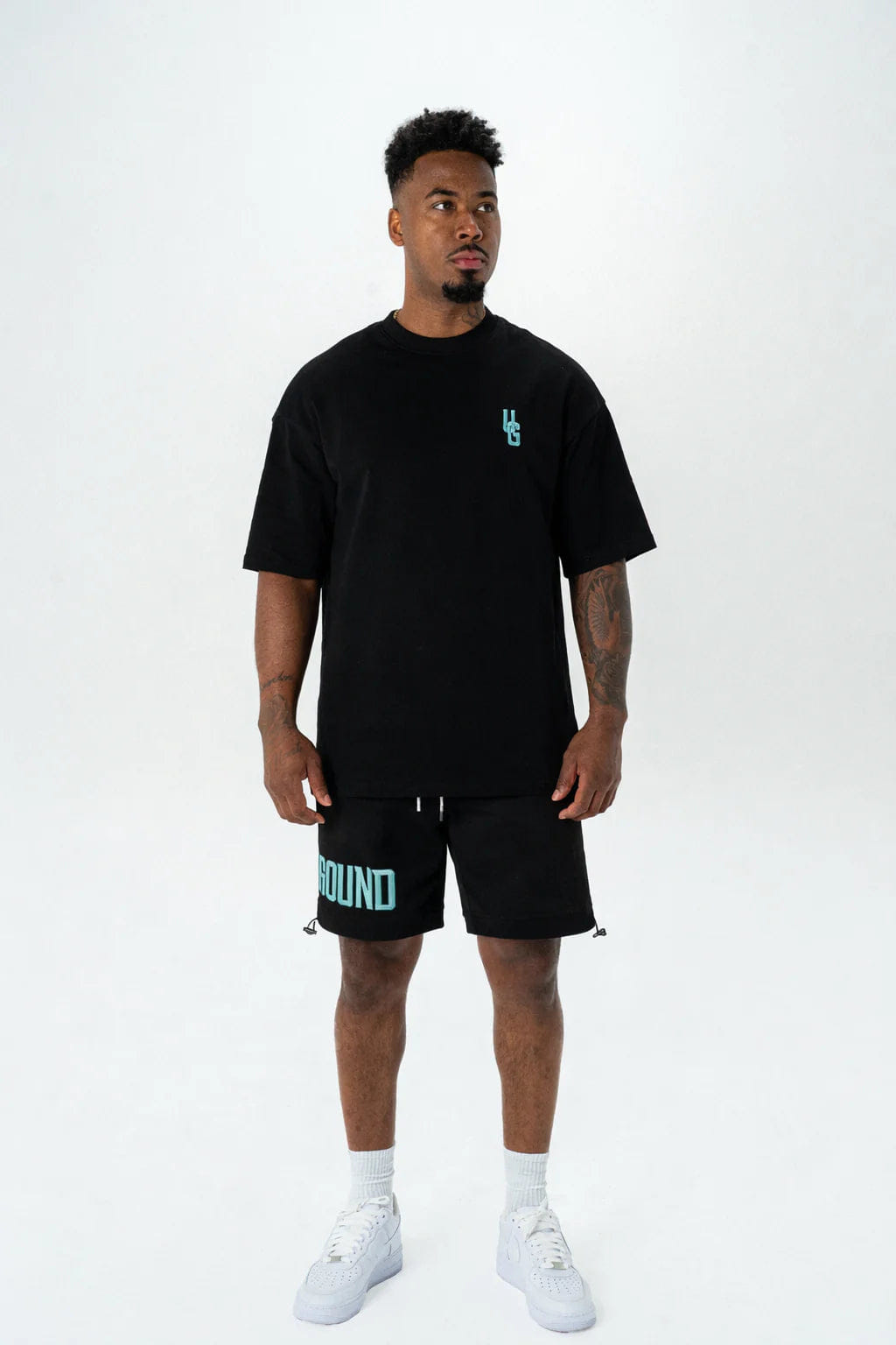 UNDRGROUND Empire Street Shorts (Black/Tiffany)