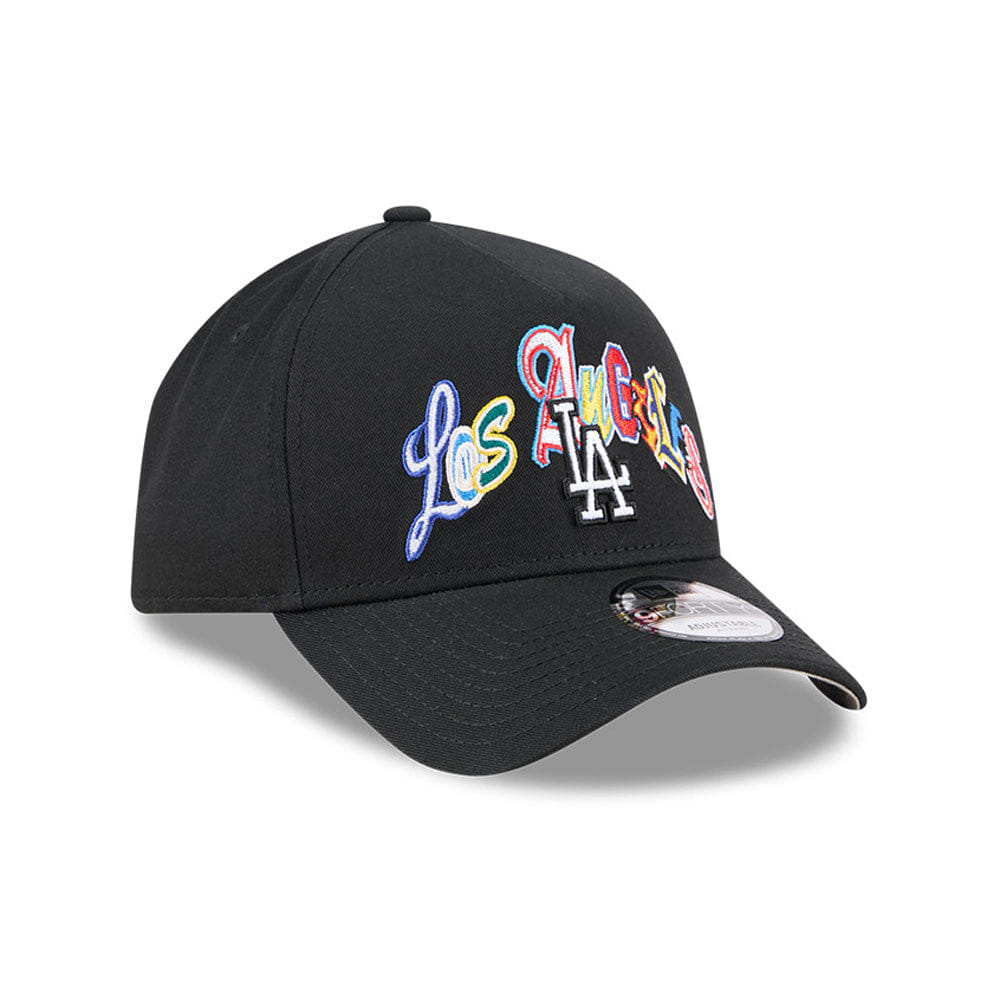 New Era L.A Dodgers 9Forty A-Frame Cap (Black-Multi)