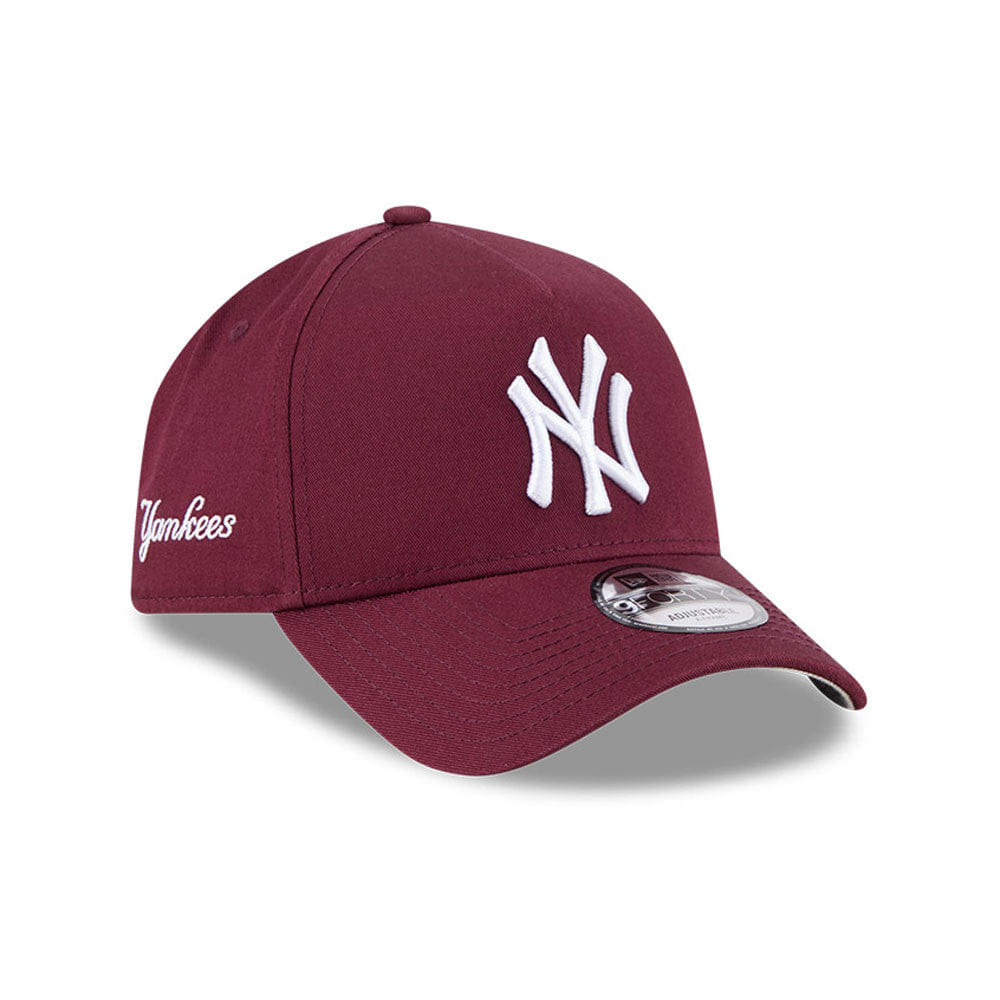 New Era N.Y Yankees 9Forty A-Frame Cap (Maroon)