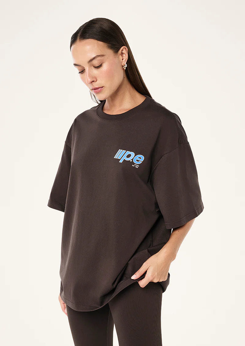 P.E NATION Glide Oversized Tee (Coffee)