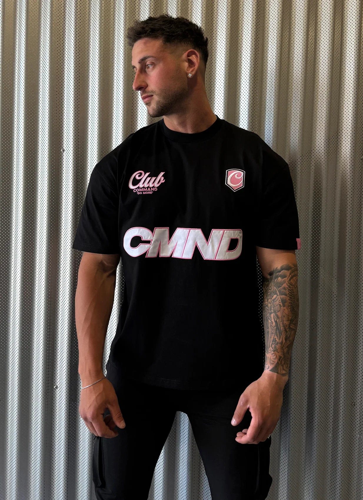 COMMAND Jersey Tee (Black/Pink)