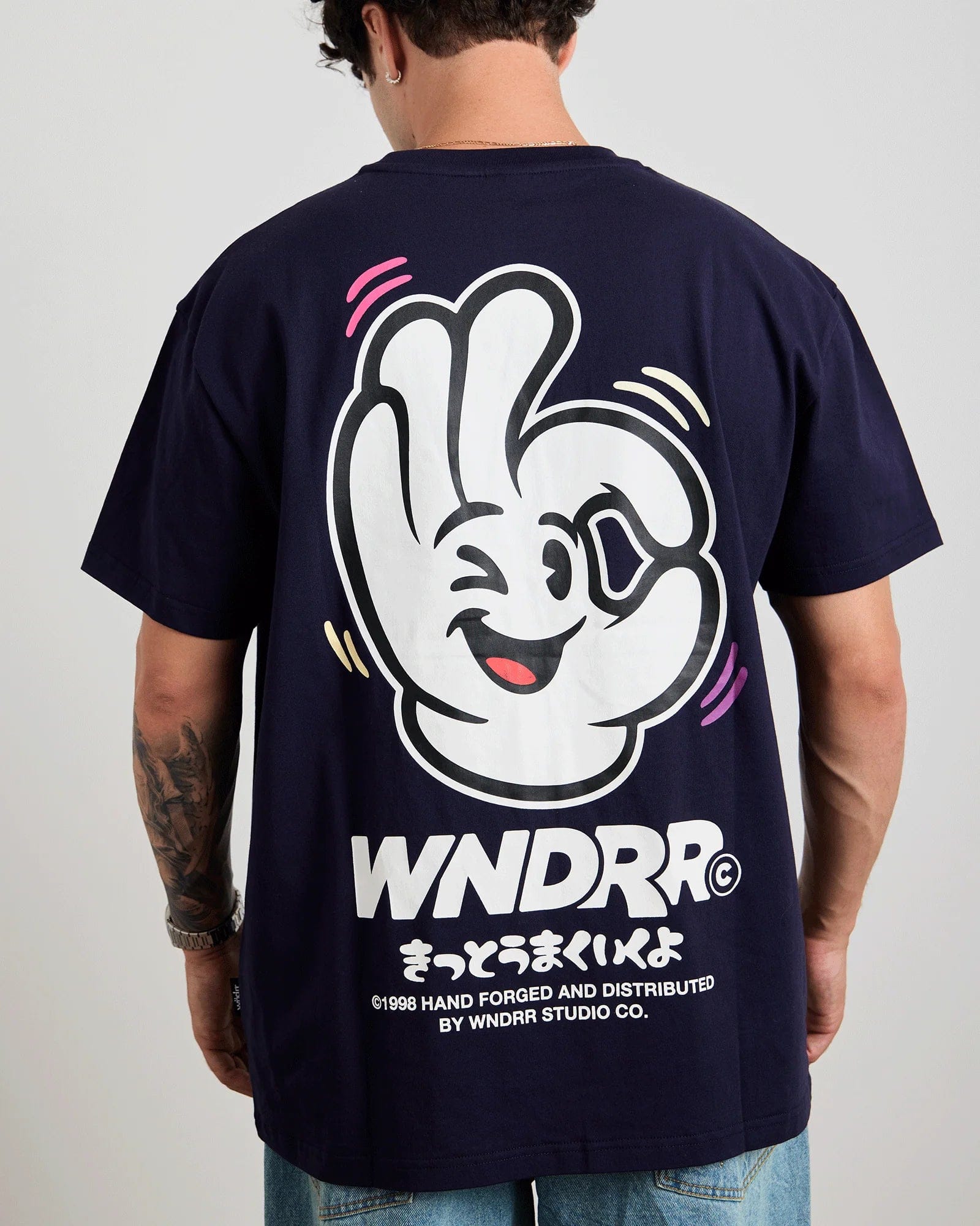 WNDRR I'm Sure Box Fit Tee (Navy)